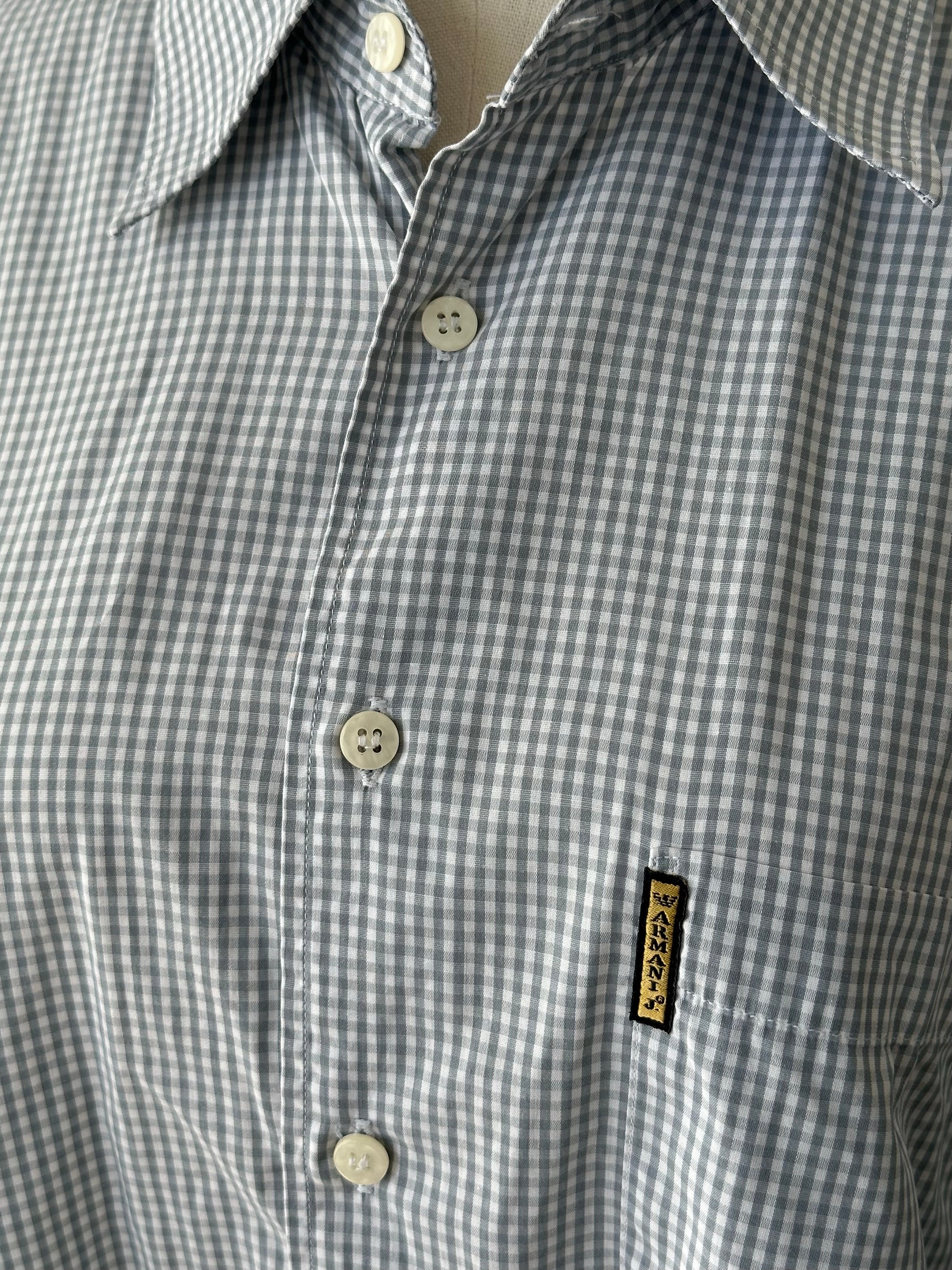 Armani Jeans 1990s Pure Cotton Check Shirt - L