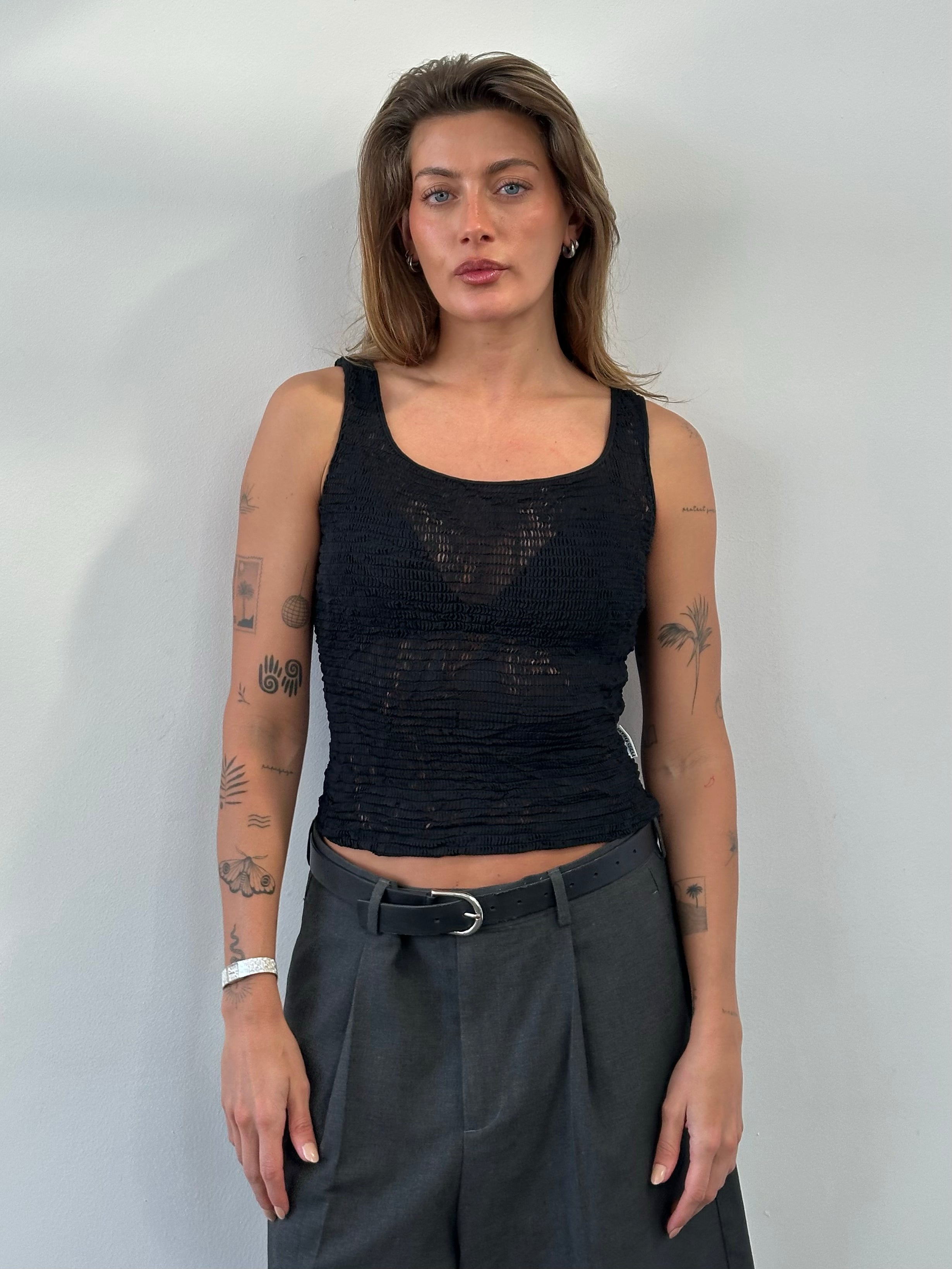 Gianfranco Ferre Jeans 1990s Cropped Top - S