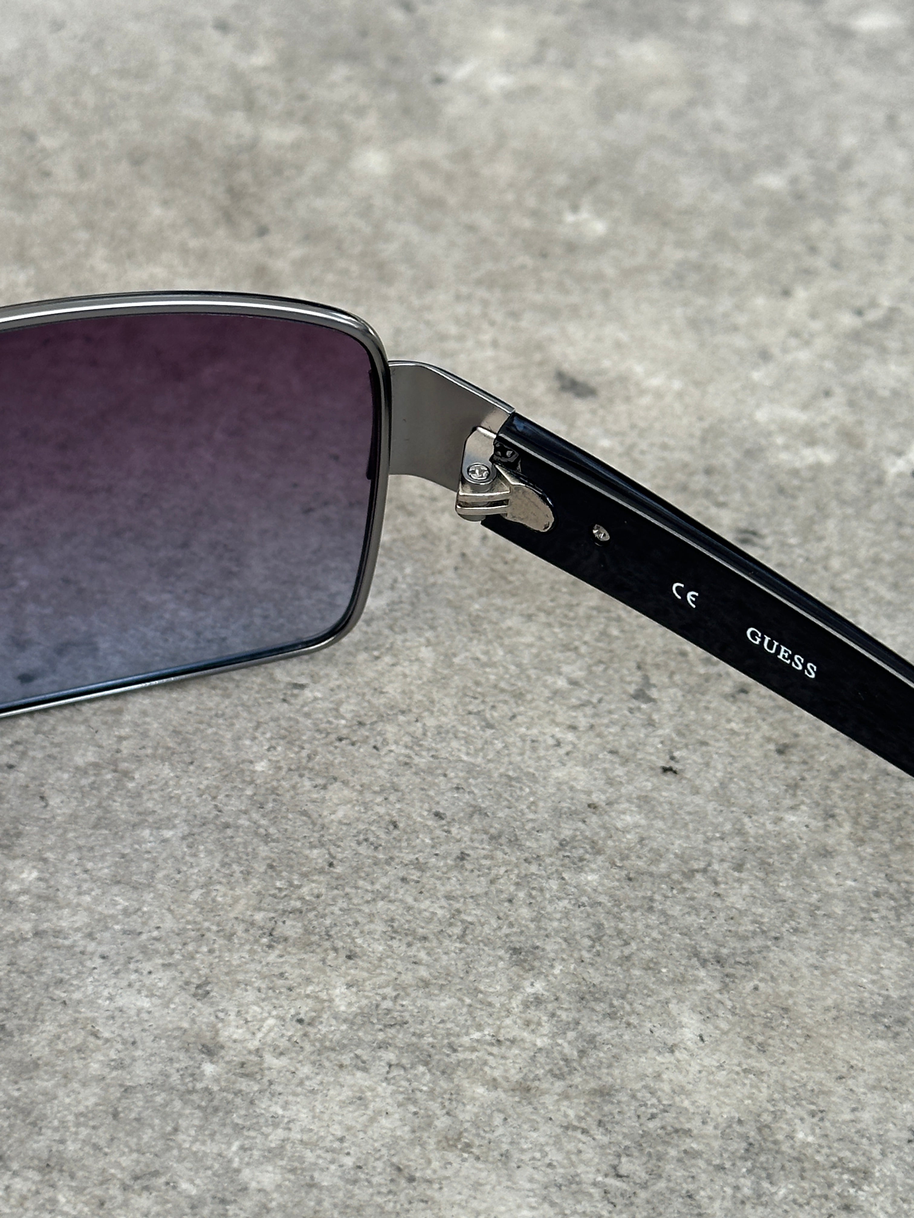 Guess 2000s Oversized Shield Logo Sunglasses
