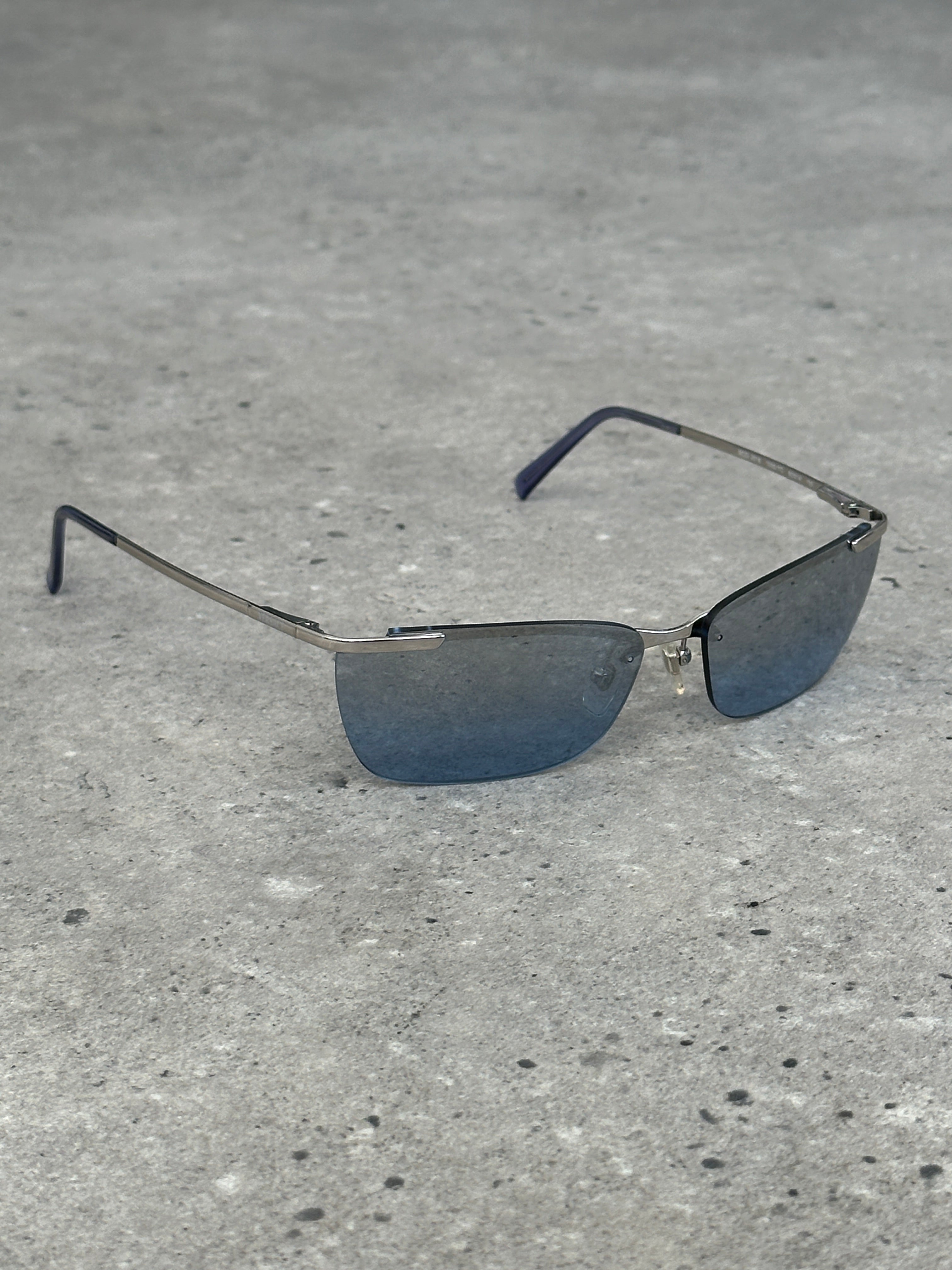 Versace 2000s Rimess Rectangular Sunglasses