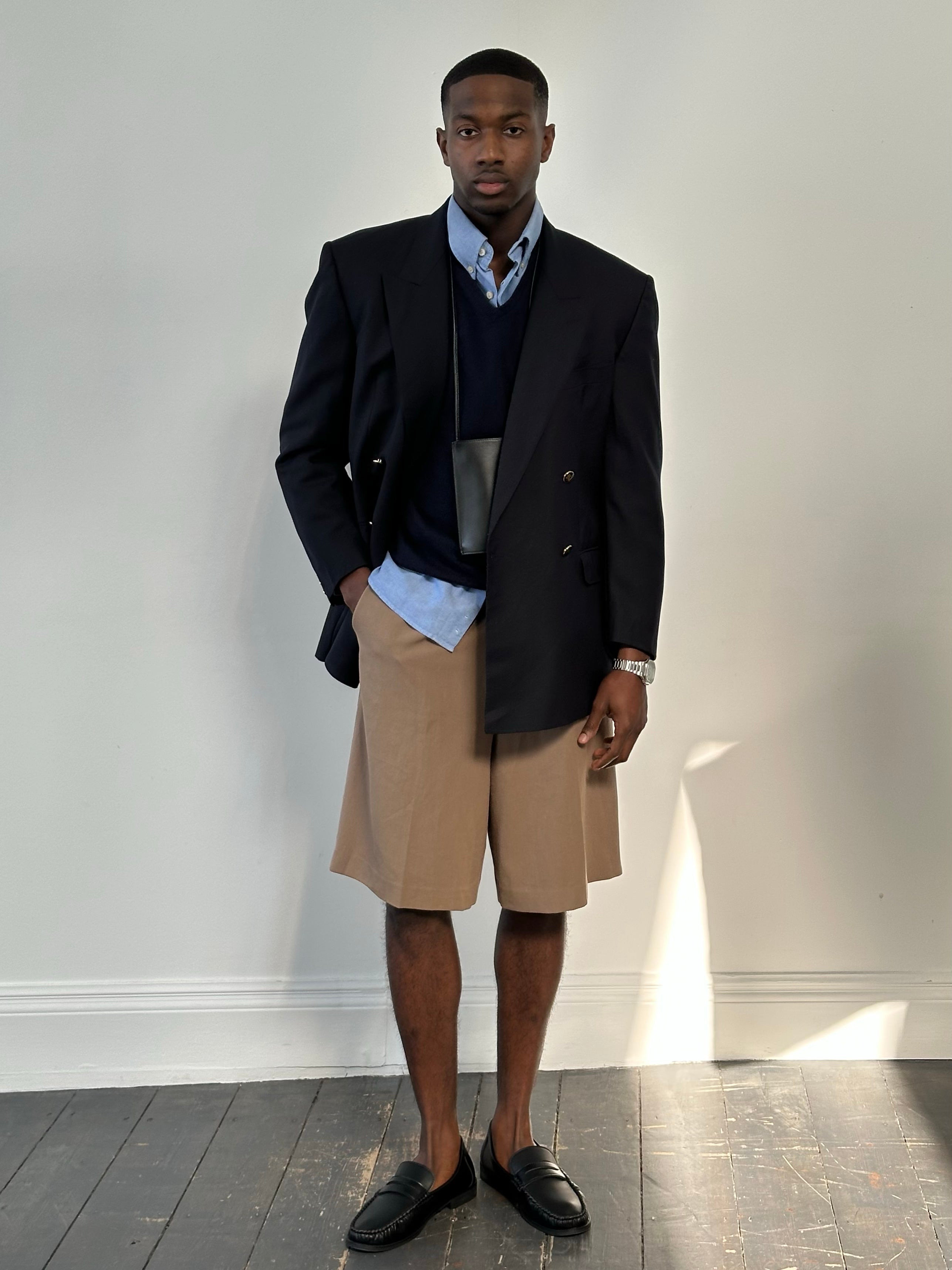 Burberry 1990s Bespoke Button Wool Double Breasted Blazer - 42R/XL