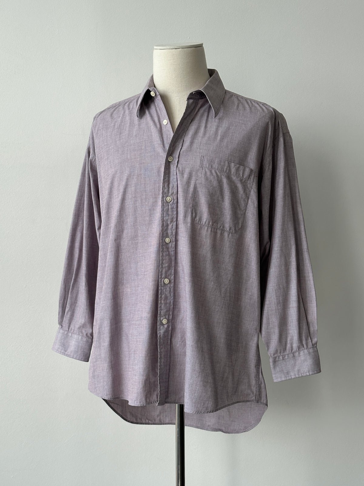 Christian Dior 1990s Pure Cotton Button Neck Shirt - XL