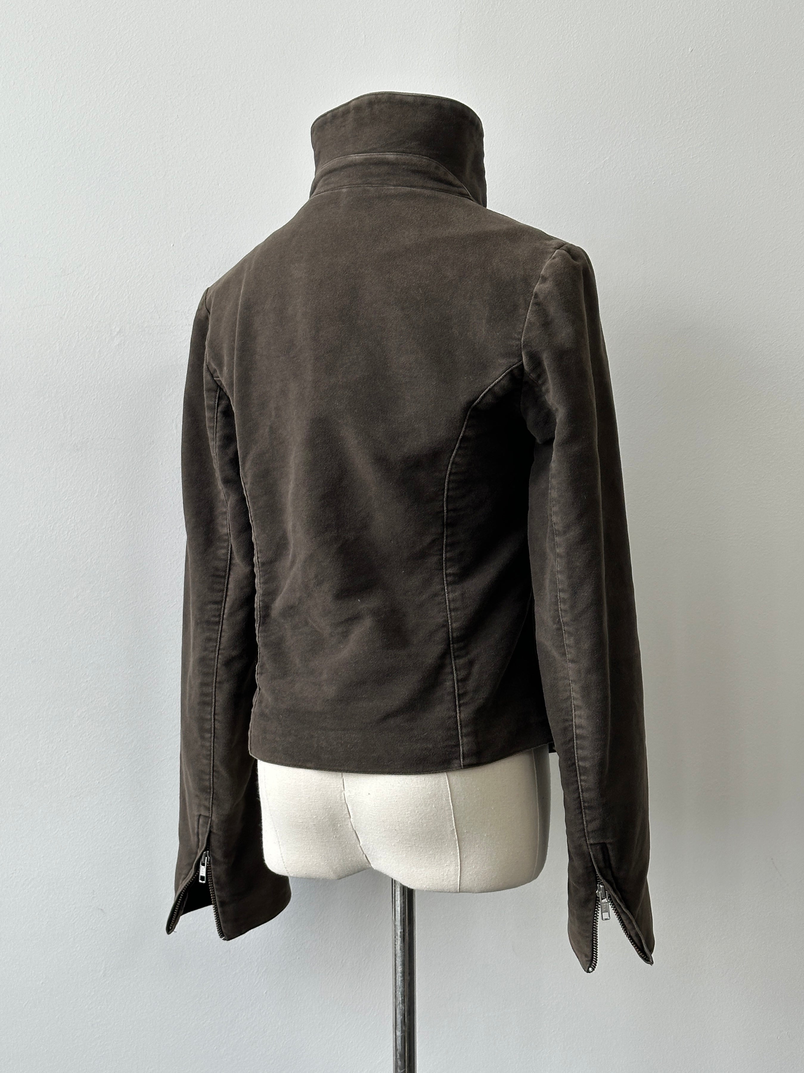 Jigsaw 2000s Pure Cotton High Neck Jacket - S