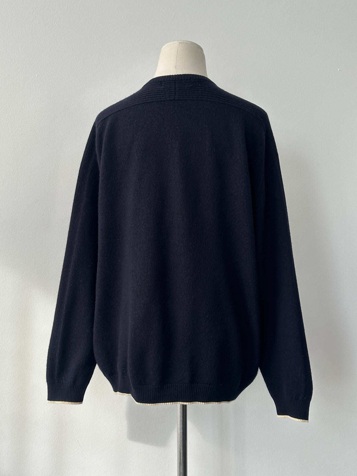 Burberry London 1990s Wool V Neck Knit Jumper - M
