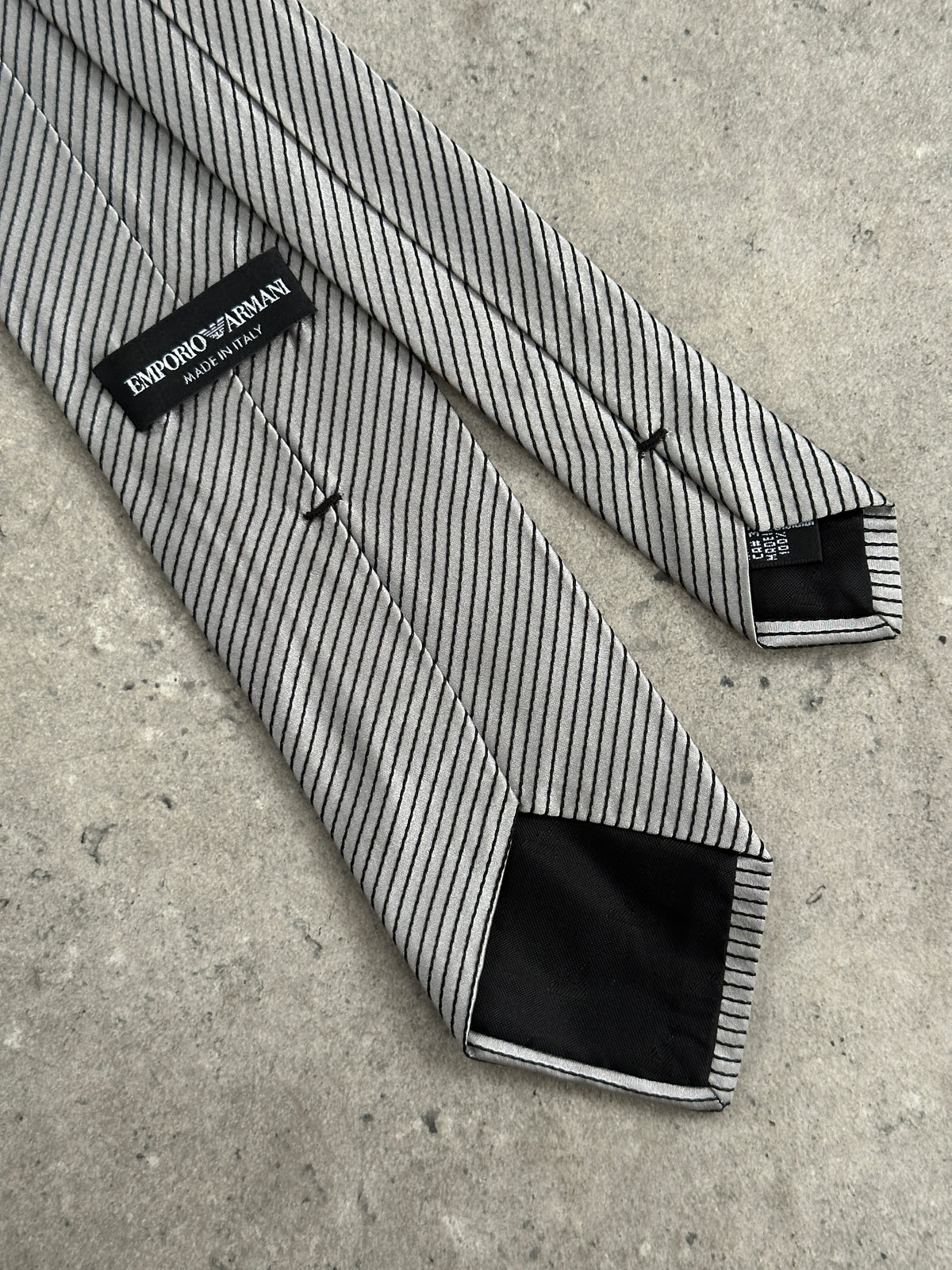 Armani 1990s Pure Silk Striped Tie
