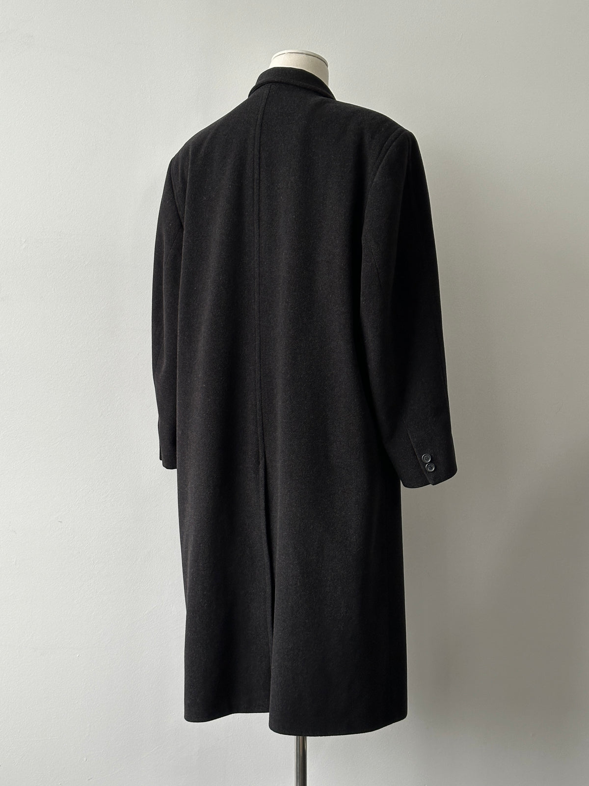 Vintage 1990s Pure Wool Double Breasted Coat - XL