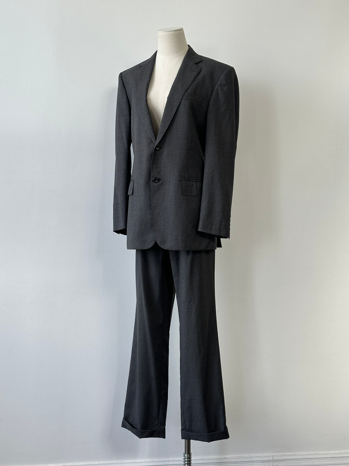 Loro Piana x Durban 1990s Pure Wool Straight Leg Suit - 38S/W30