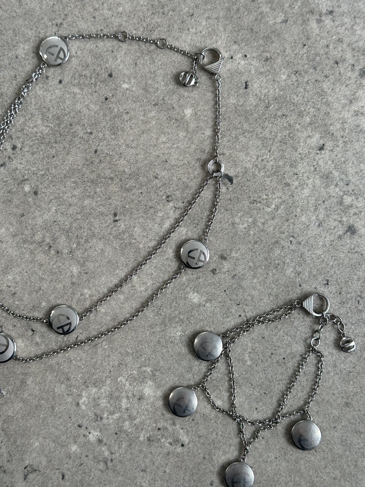 Emporio Armani 2000s Bracelet & Necklace Set