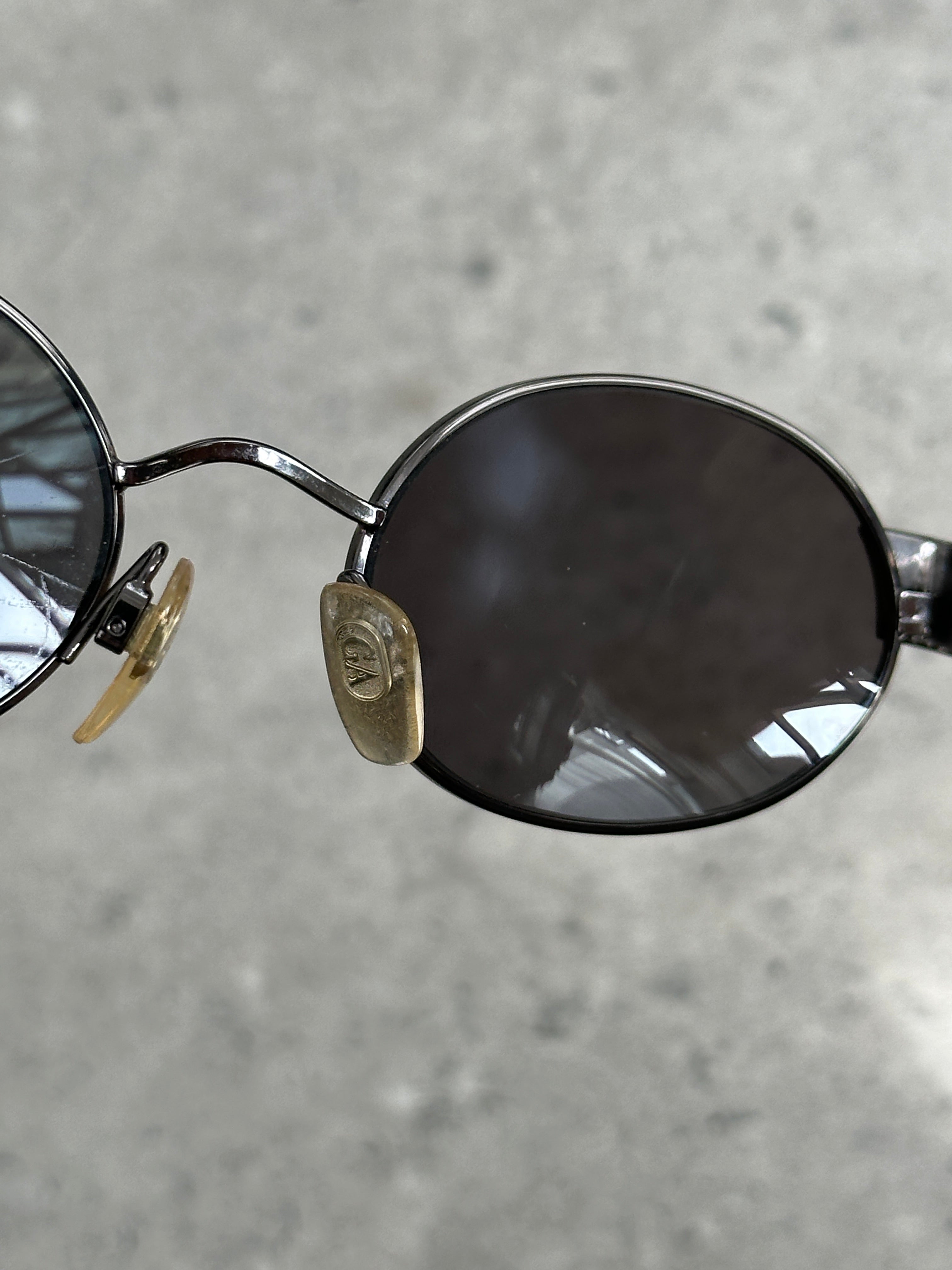 Giorgio Armani 1990s Oval Logo Sunglasses