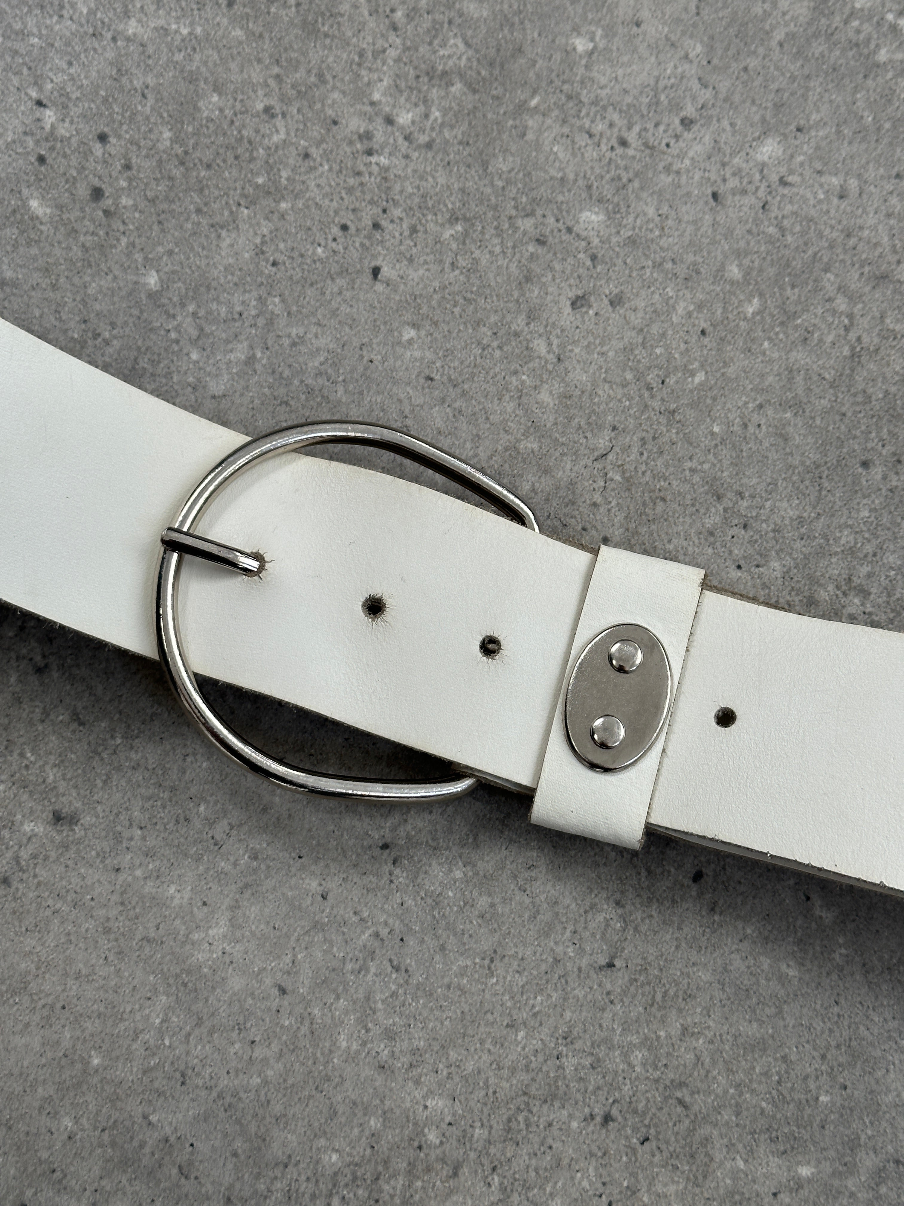 Vintage 1990s Leather Chunky Belt - W30-34