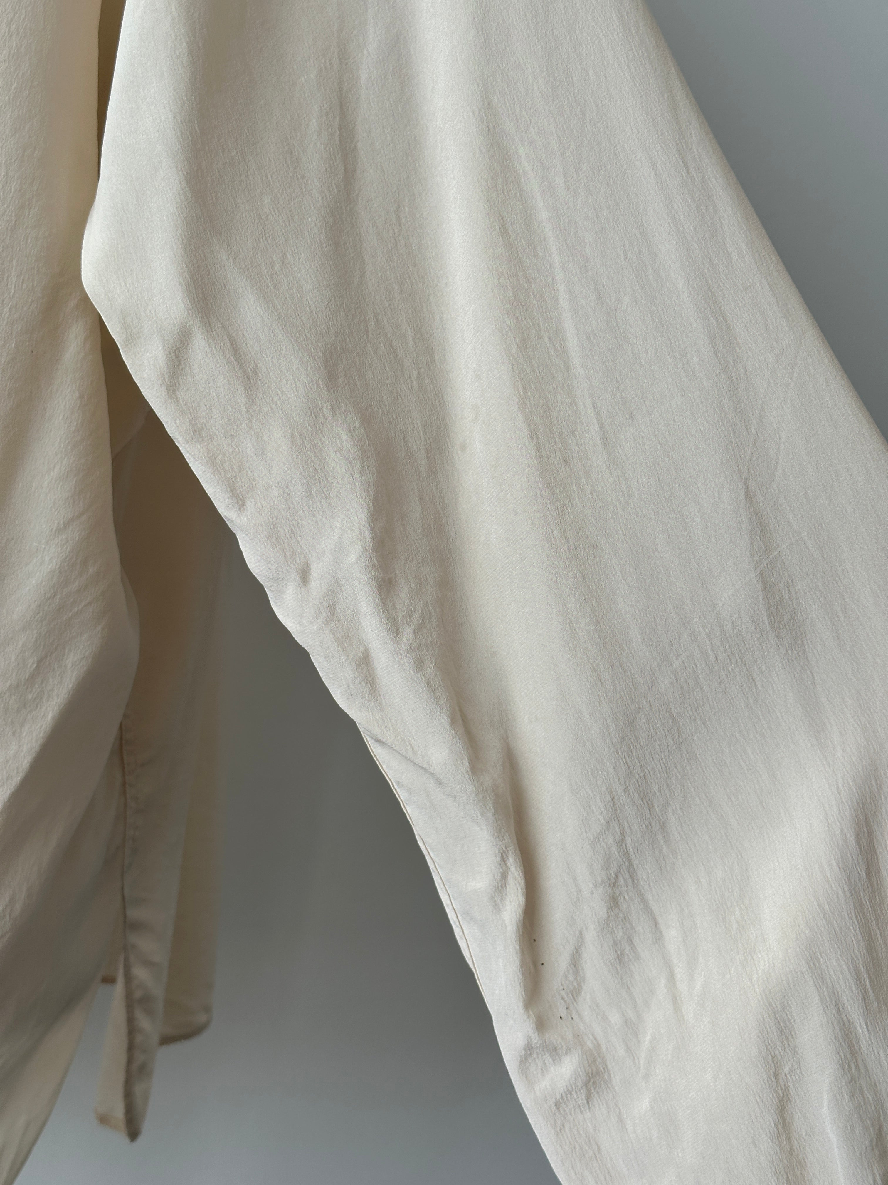 Italian Vintage 1990s Pure Silk Sheer Shirt - L