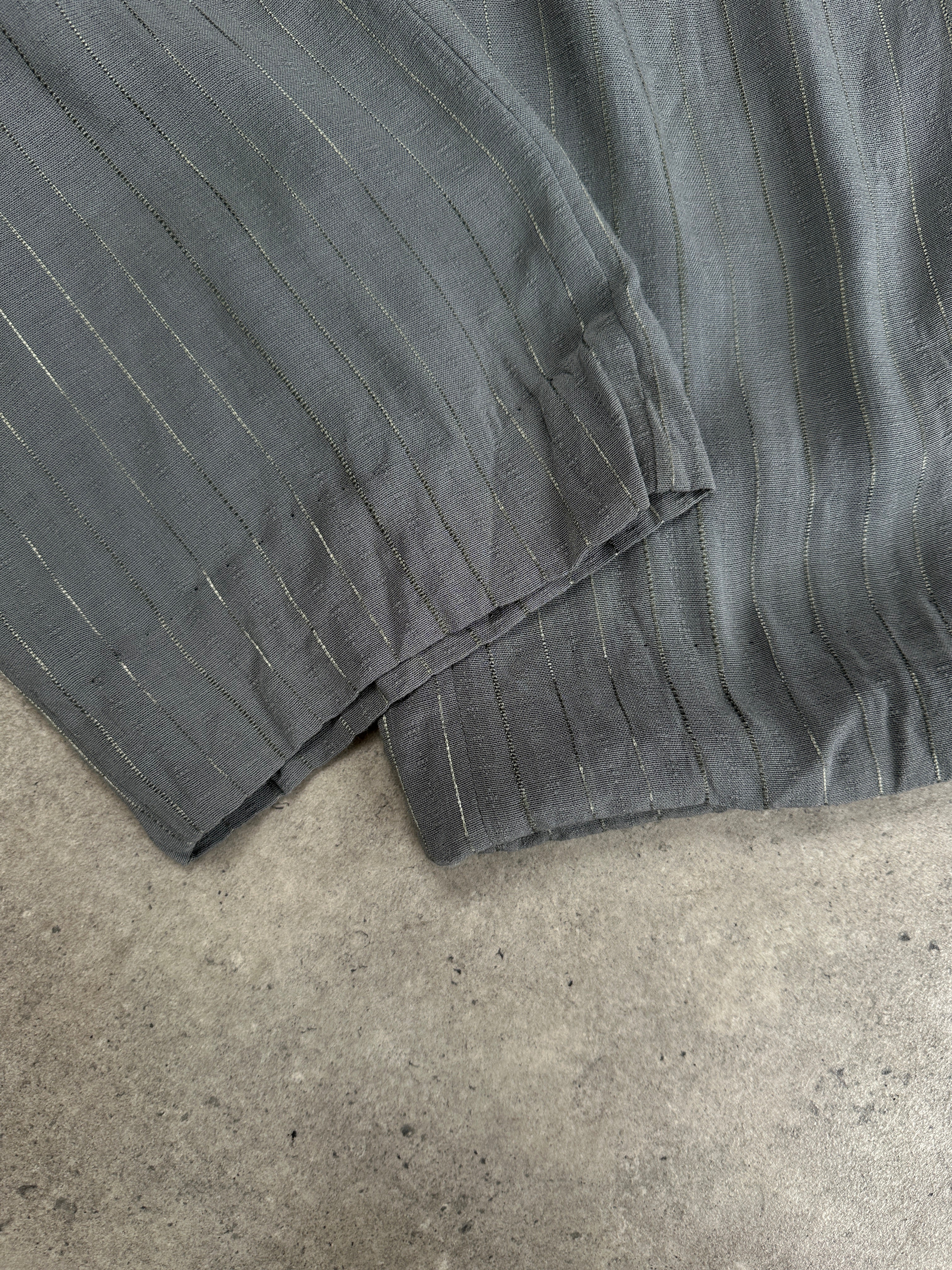 Girogio Armani 1990s Striped Straight Leg Tailored Trousers - W25