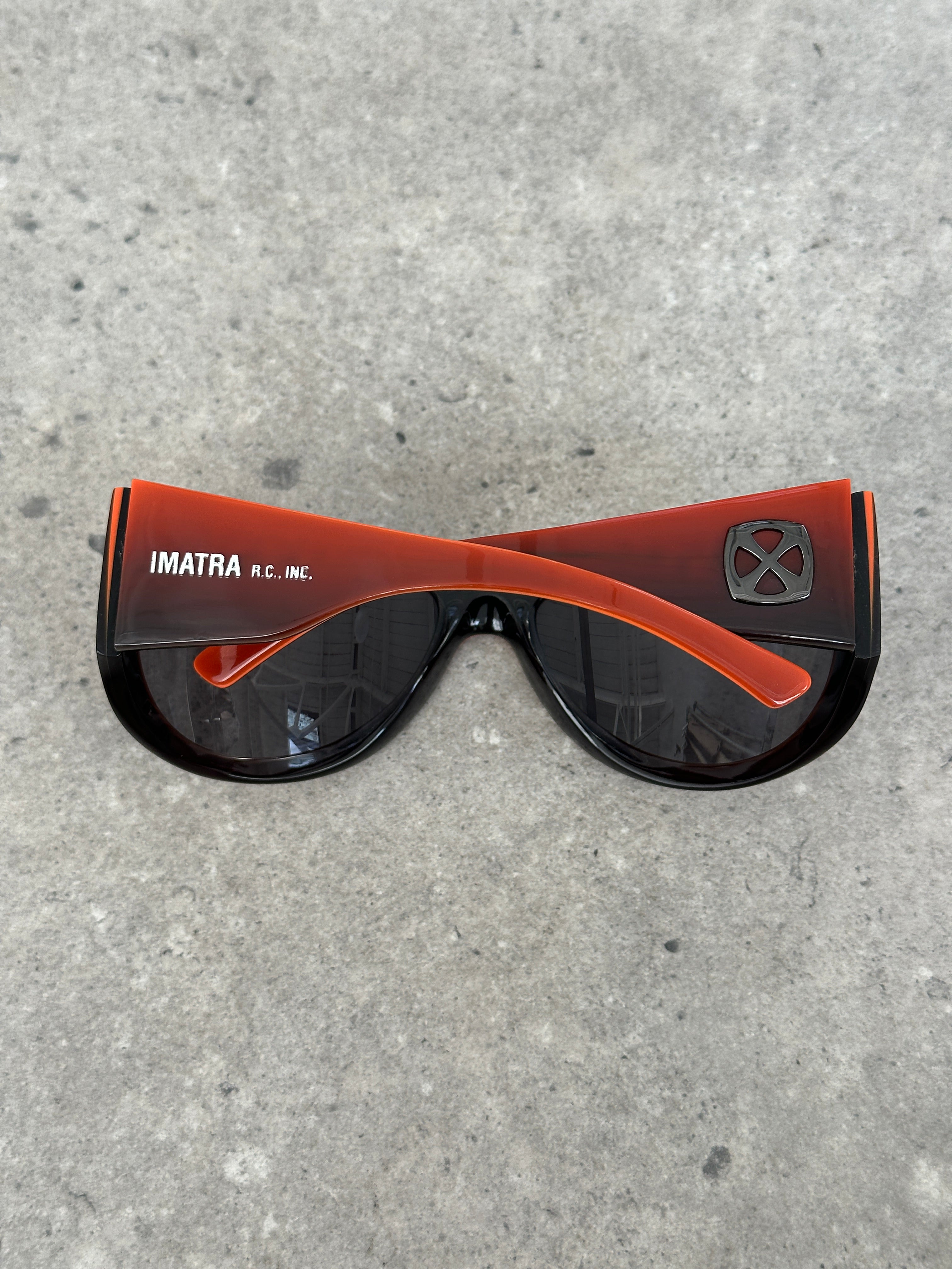 Vintage 2000s Shield Wrap Logo Sunglasses