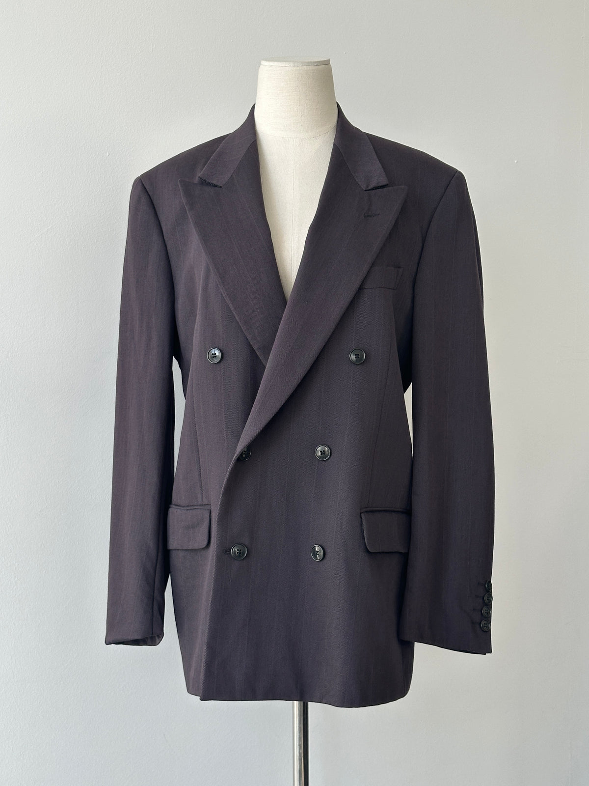 Christian Dior 1990s Pure Wool Double Breasted Blazer - M
