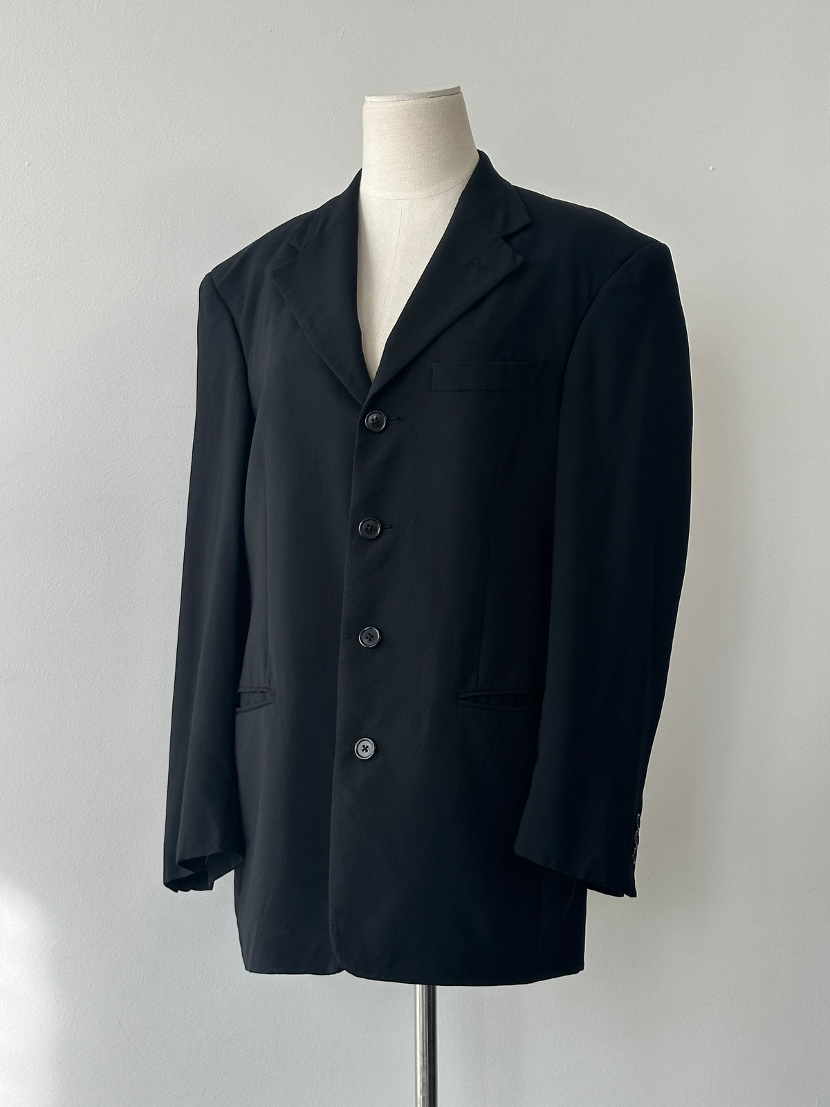 Givenchy 1990s Wool Single Breasted Blazer - M