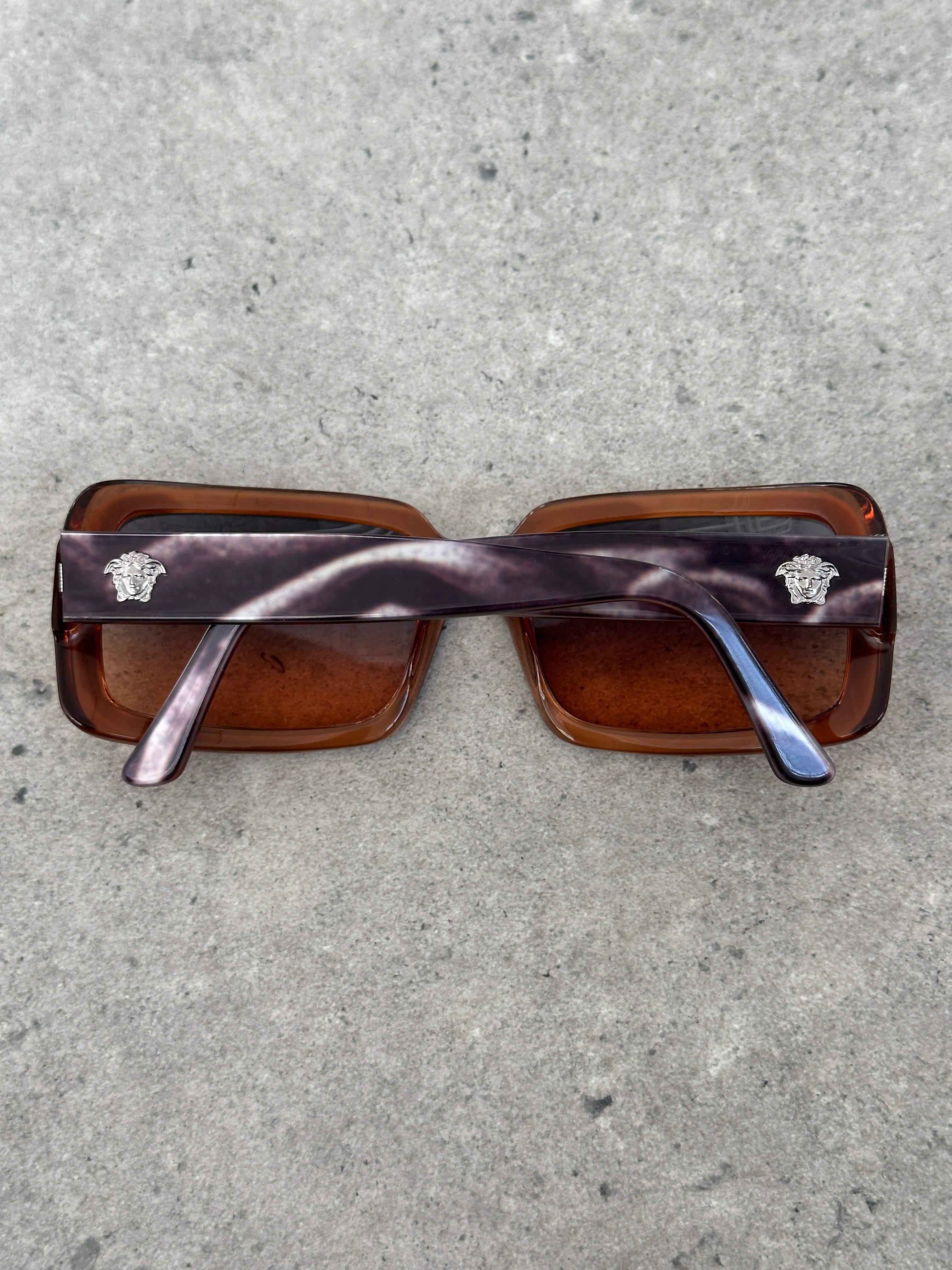 Versace 2000s Square Medusa Sunglasses
