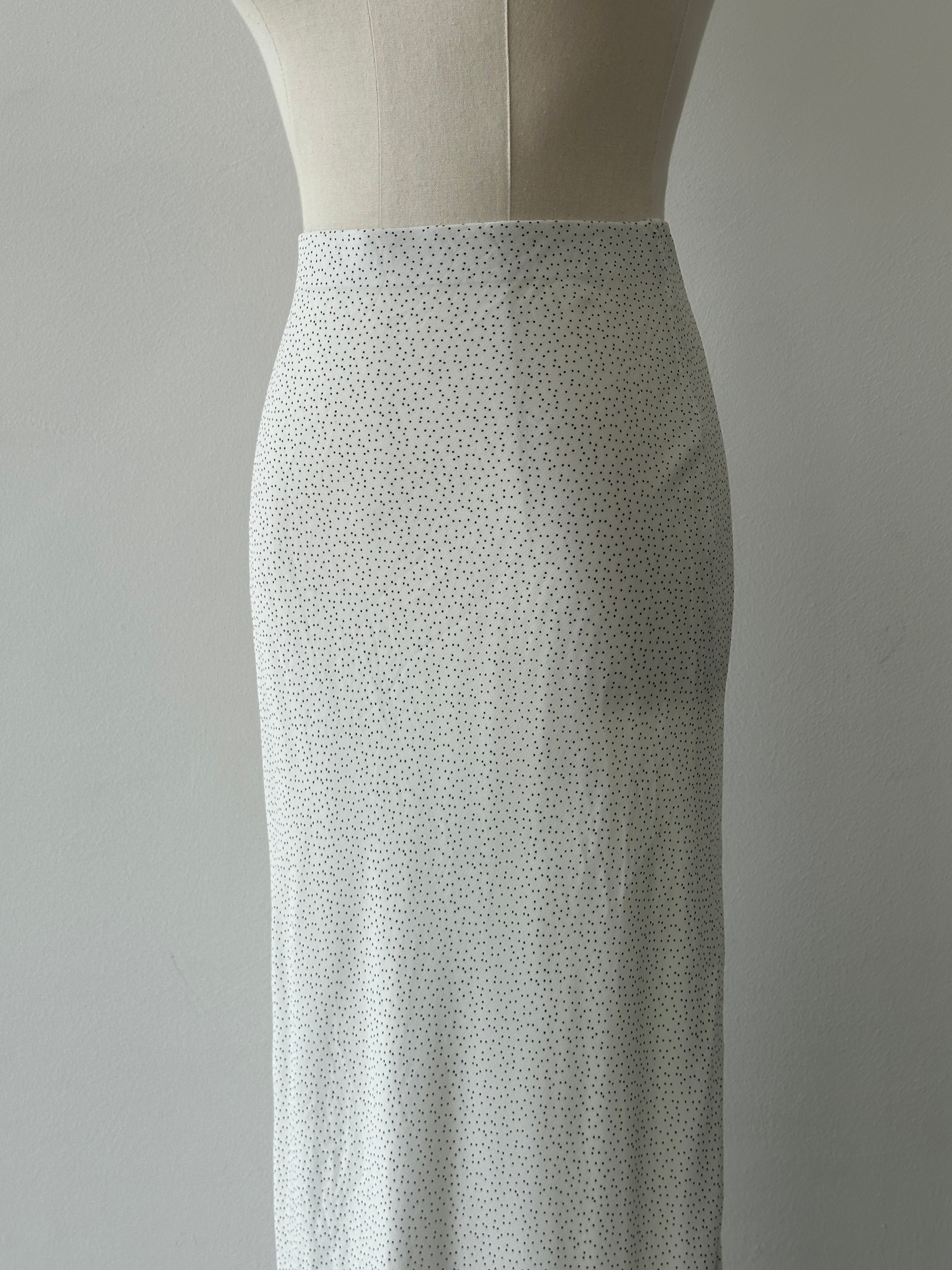 Vintage 2000s Polka Dot Midi Skirt - W24