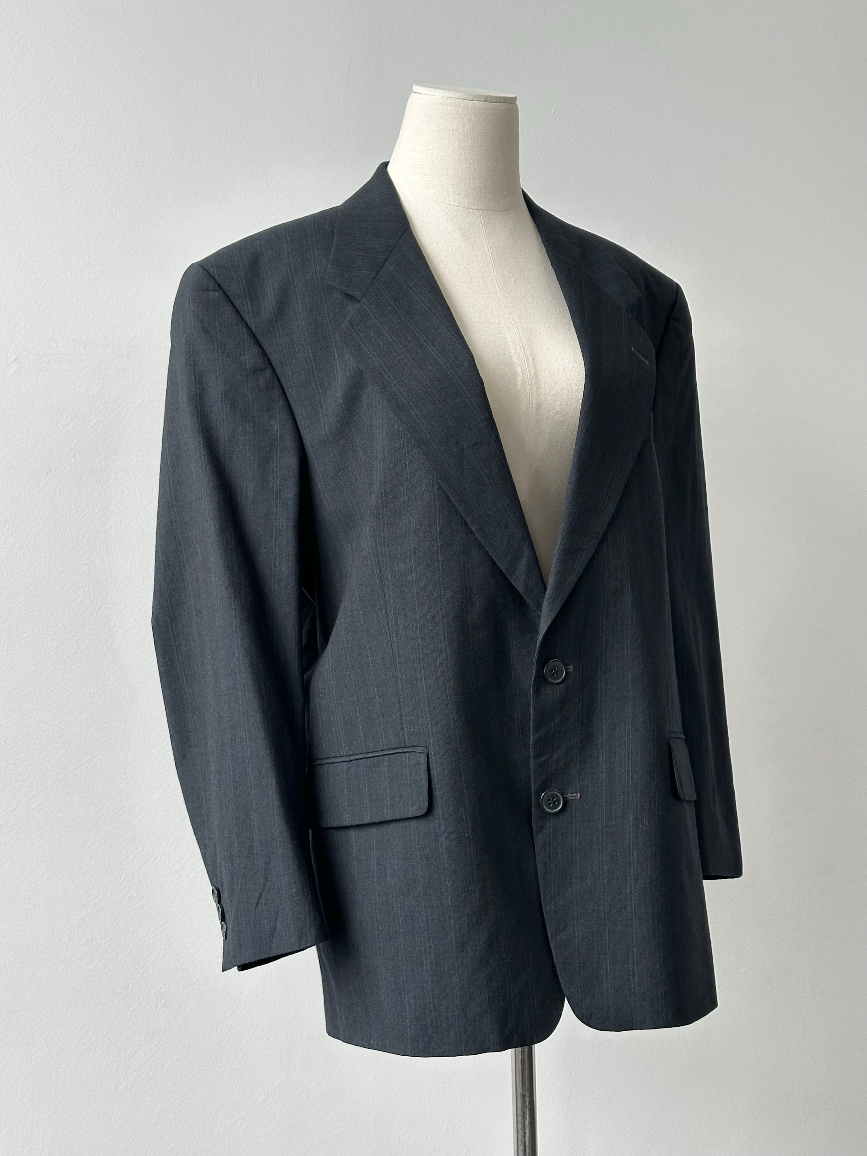 Yves Saint Laurent 1990s Pure Wool Single Breasted Blazer - L