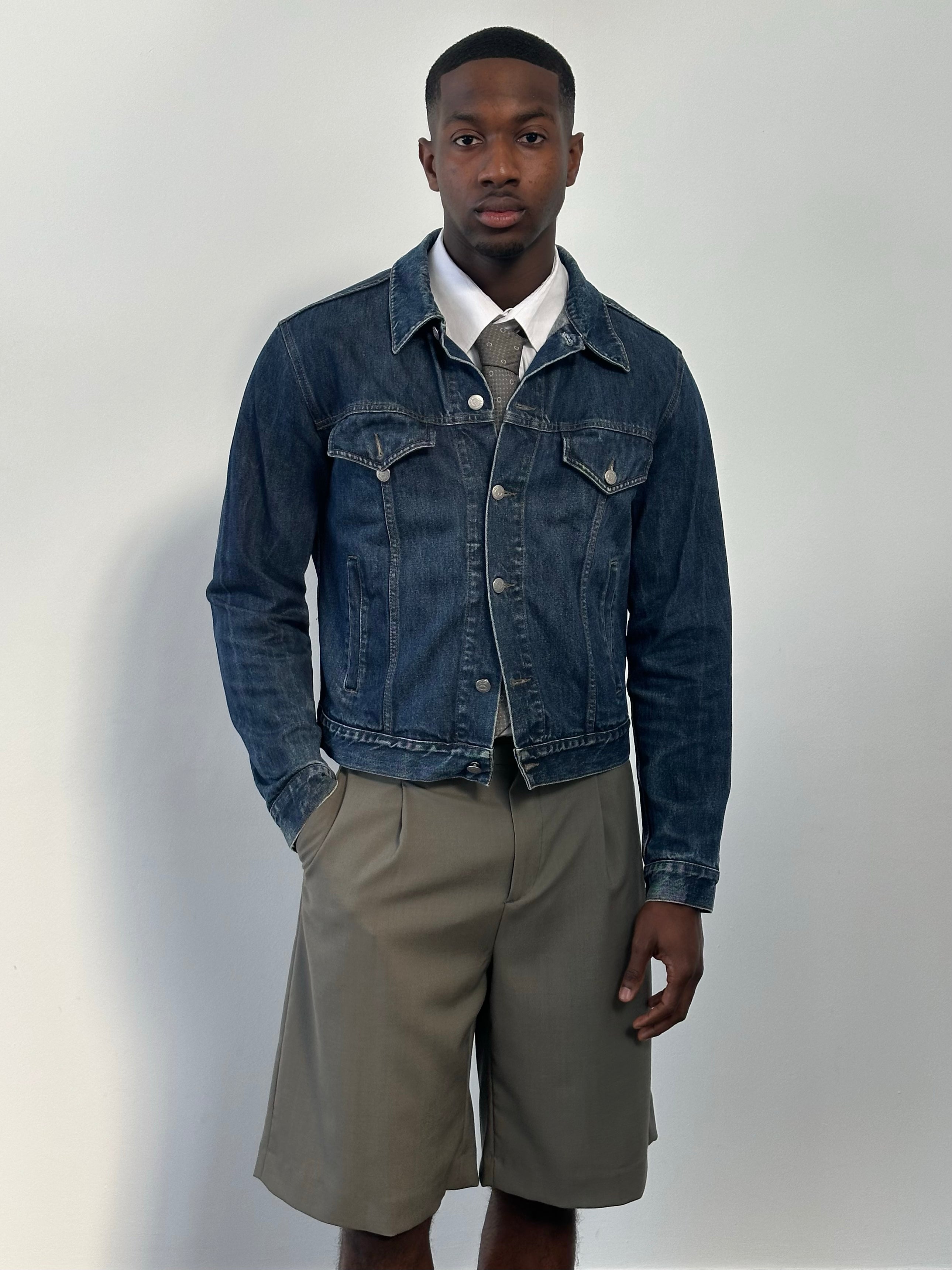 Armani Jeans 1990s Pure Cotton Denim Jacket - M