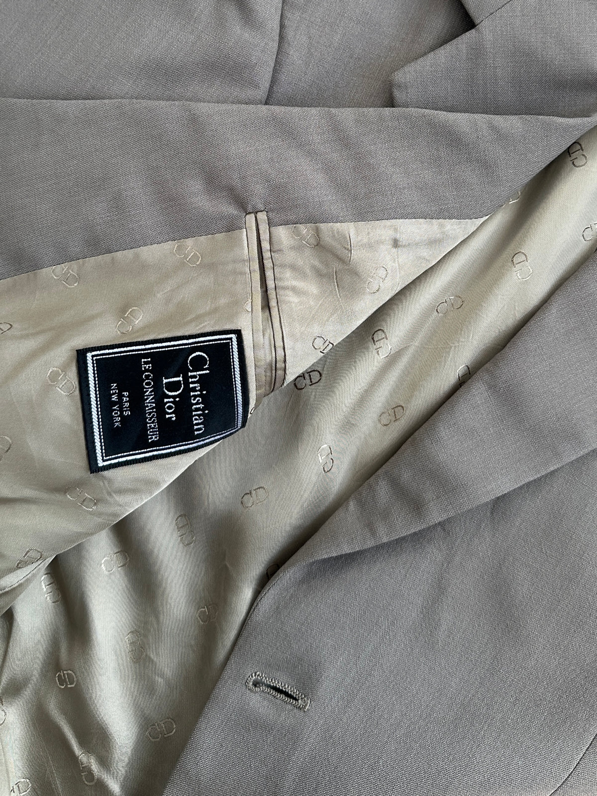 Christian Dior 1990s Pure Wool Single Breasted Blazer - L