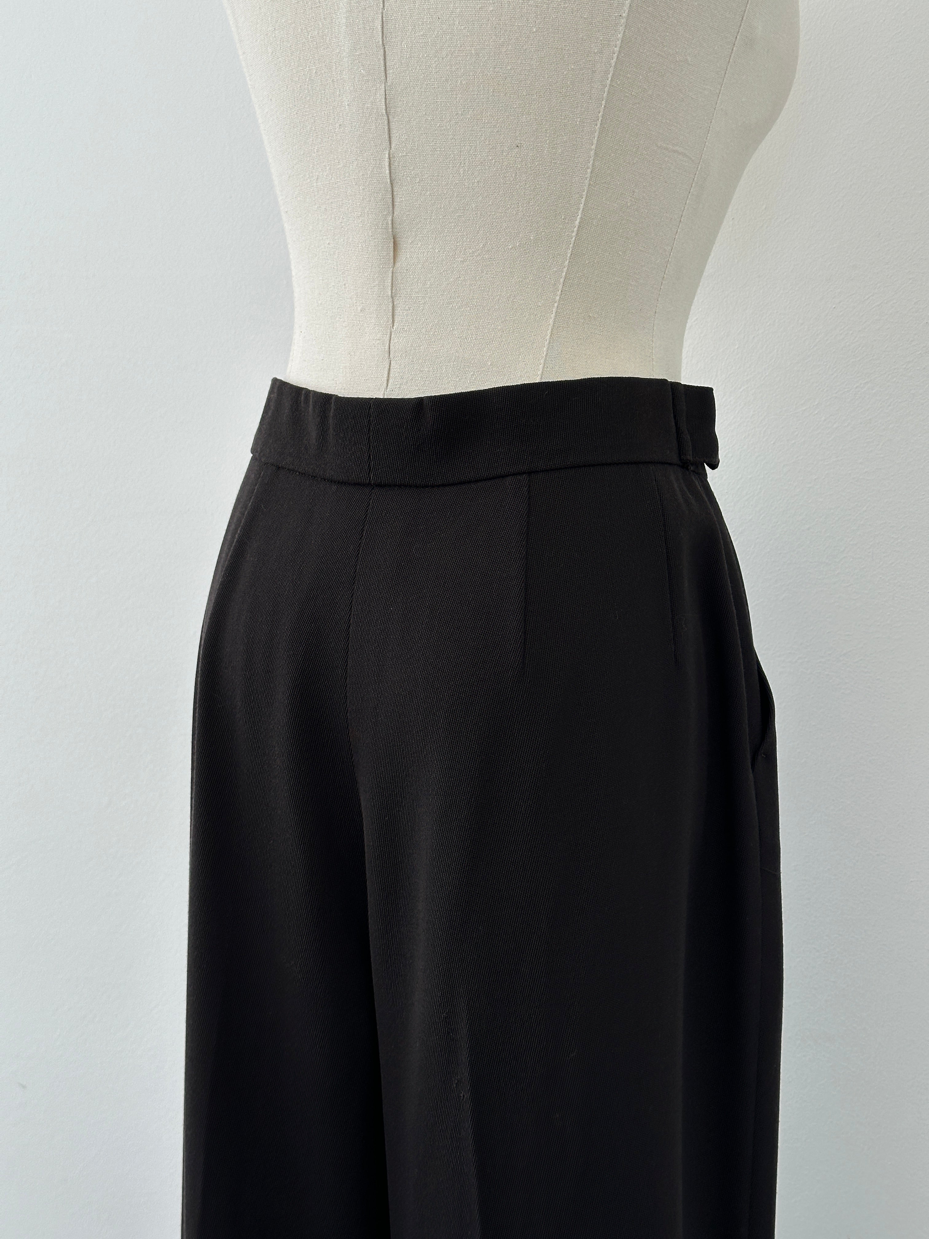 Mani 1990s Pure Wool Straight Leg Trousers - W26