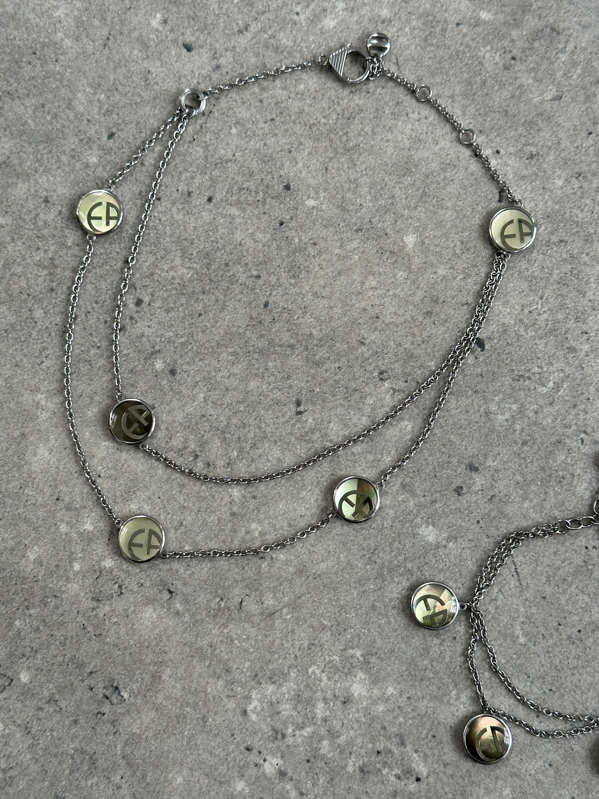 Emporio Armani 2000s Bracelet & Necklace Set
