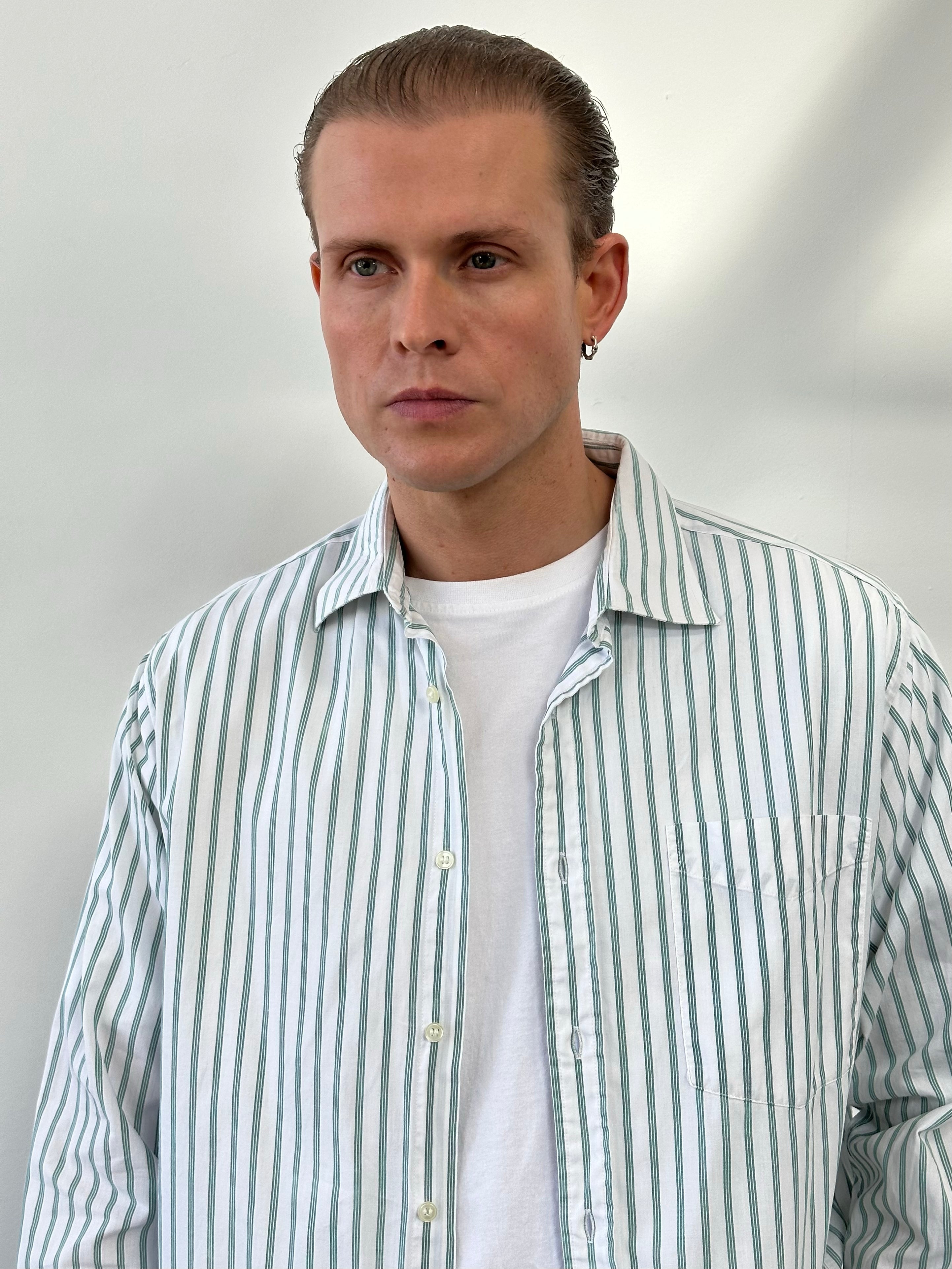 Christian Dior Monsieur 1990s Pure Cotton Striped Shirt - L