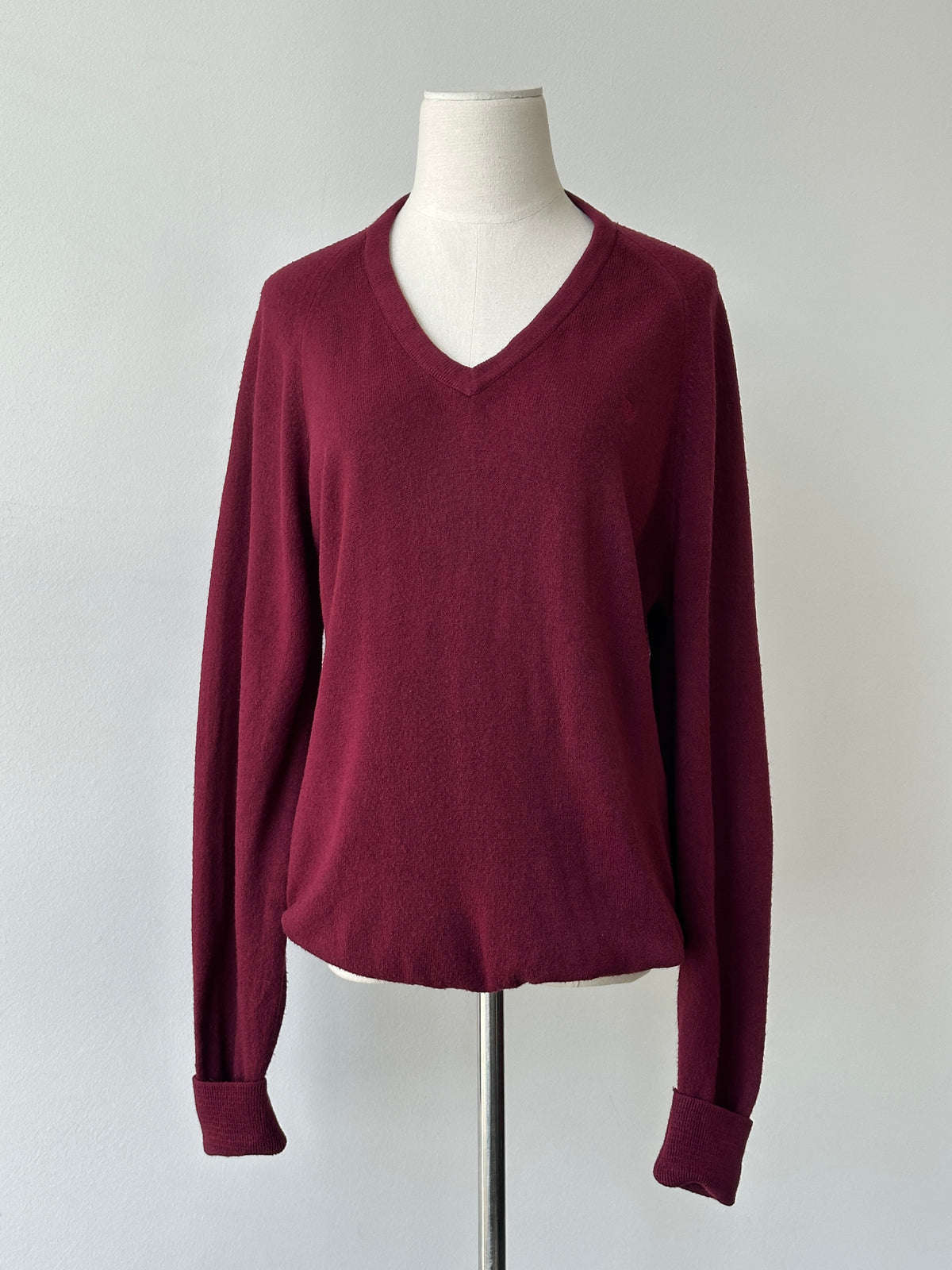 Christian Dior 1990s V Neck Logo Jumper - M