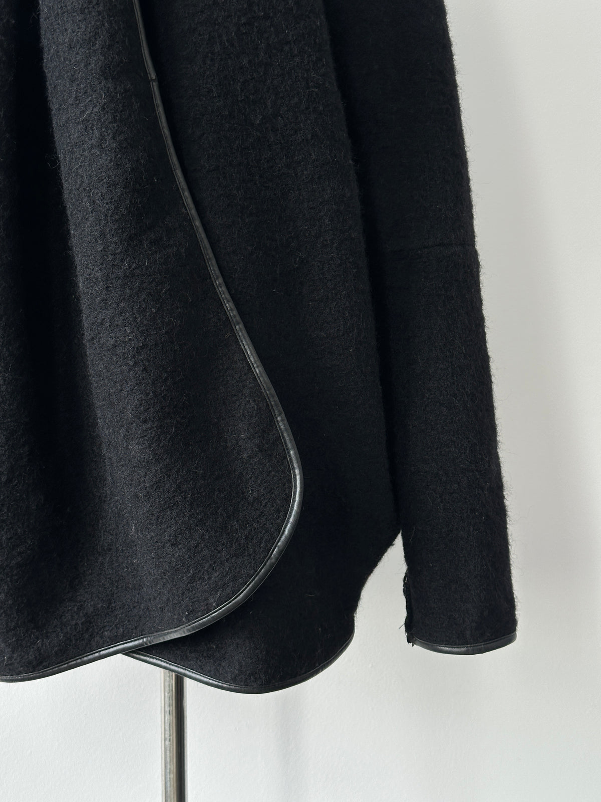Vintage 2000s Wool Double Faced Asymmetric Wrap Coat - XL
