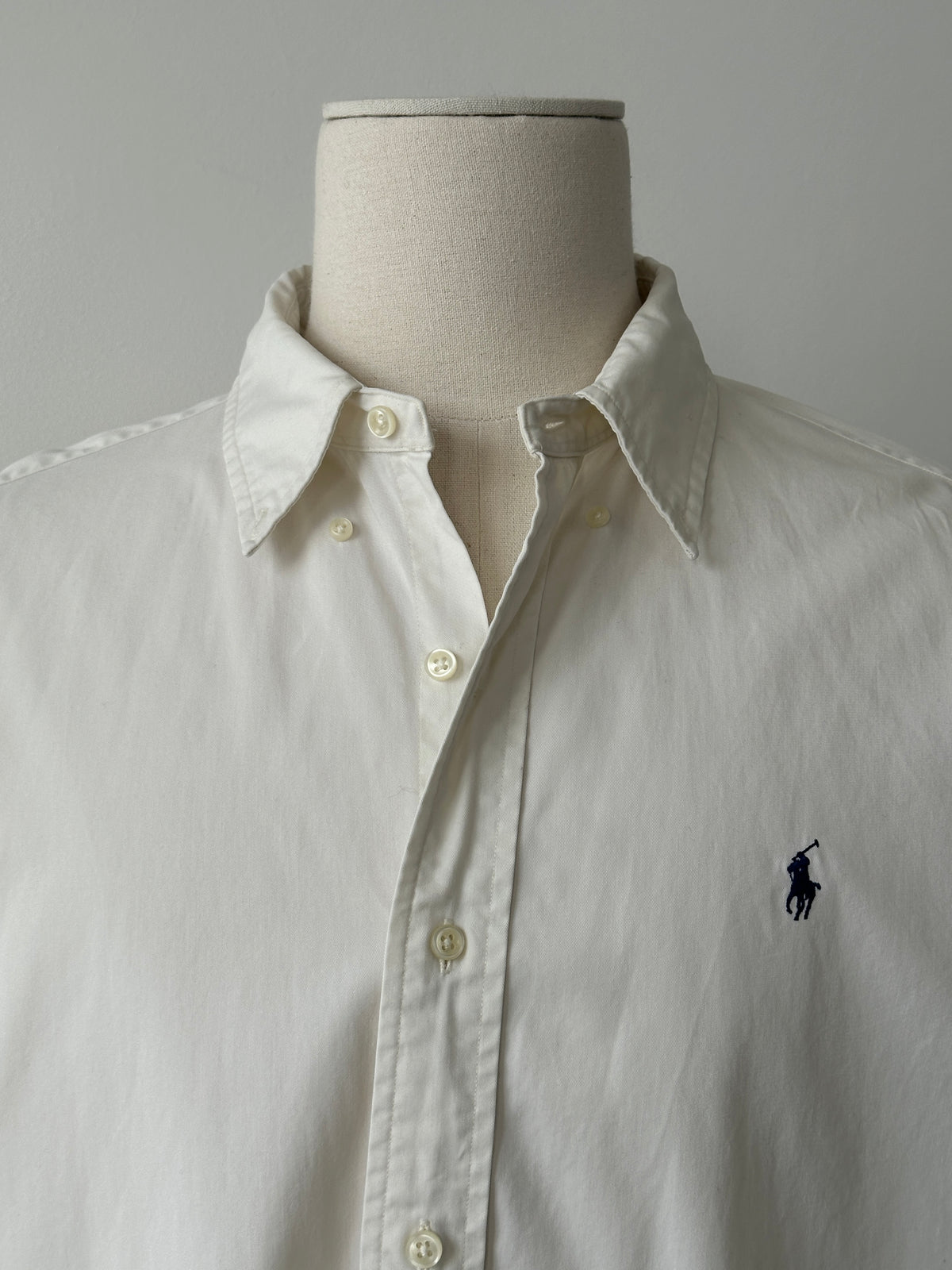Ralph Lauren 2000s Pure Cotton Logo Shirt - XXL
