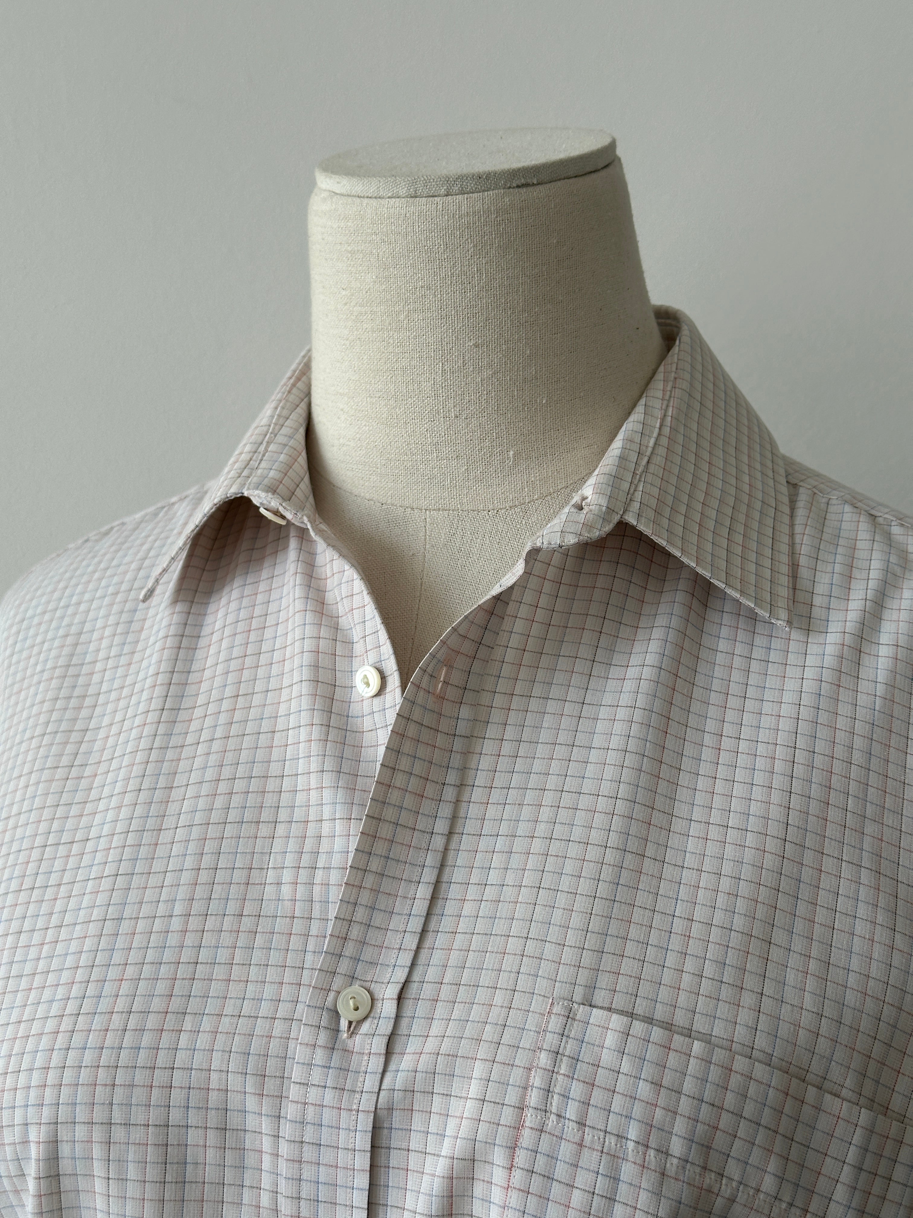 Yves Saint Laurent Chemises 1990s Cotton Check Shirt - M
