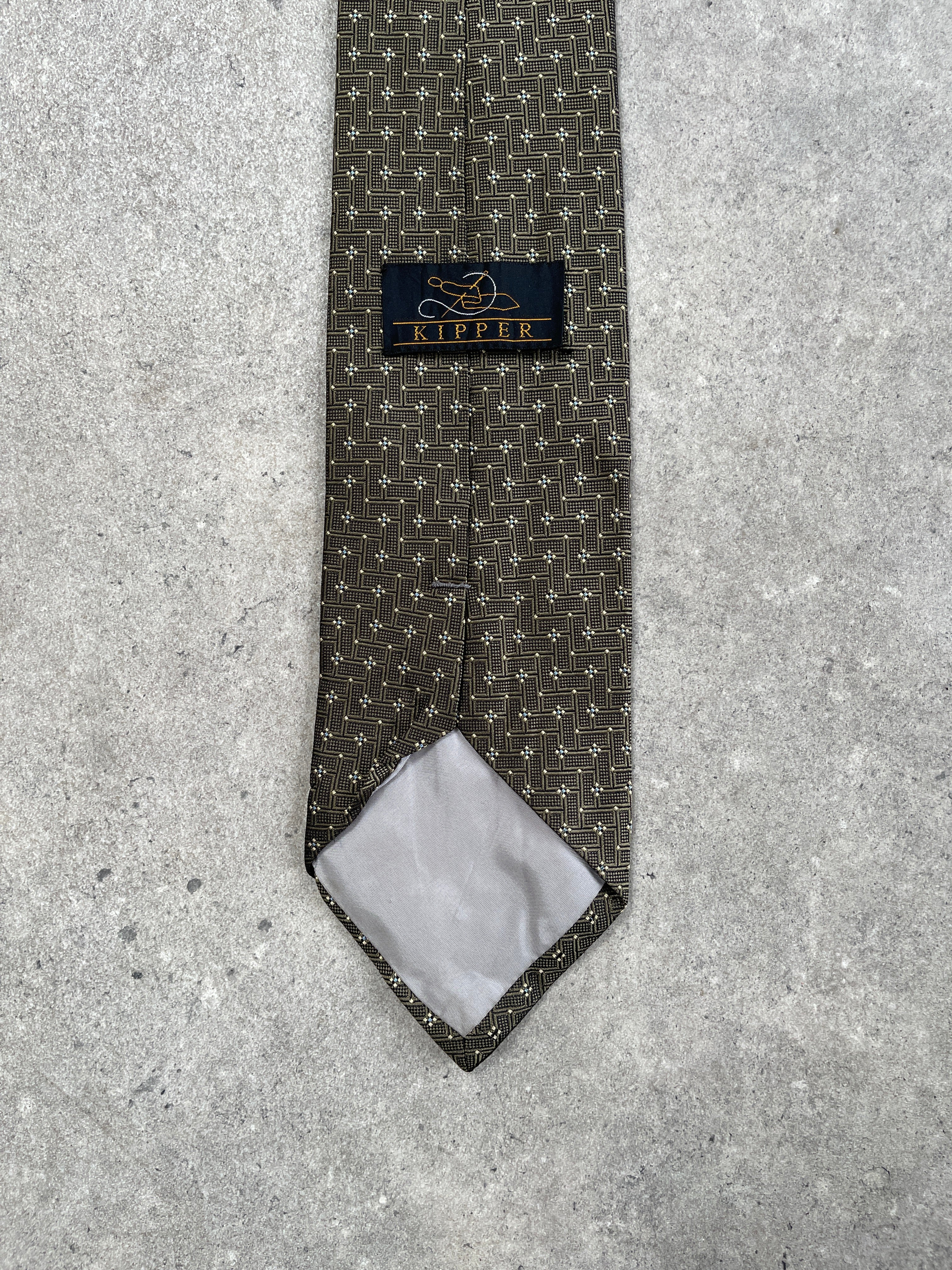 Japanese Vintage 1990s Pure Silk Print Tie