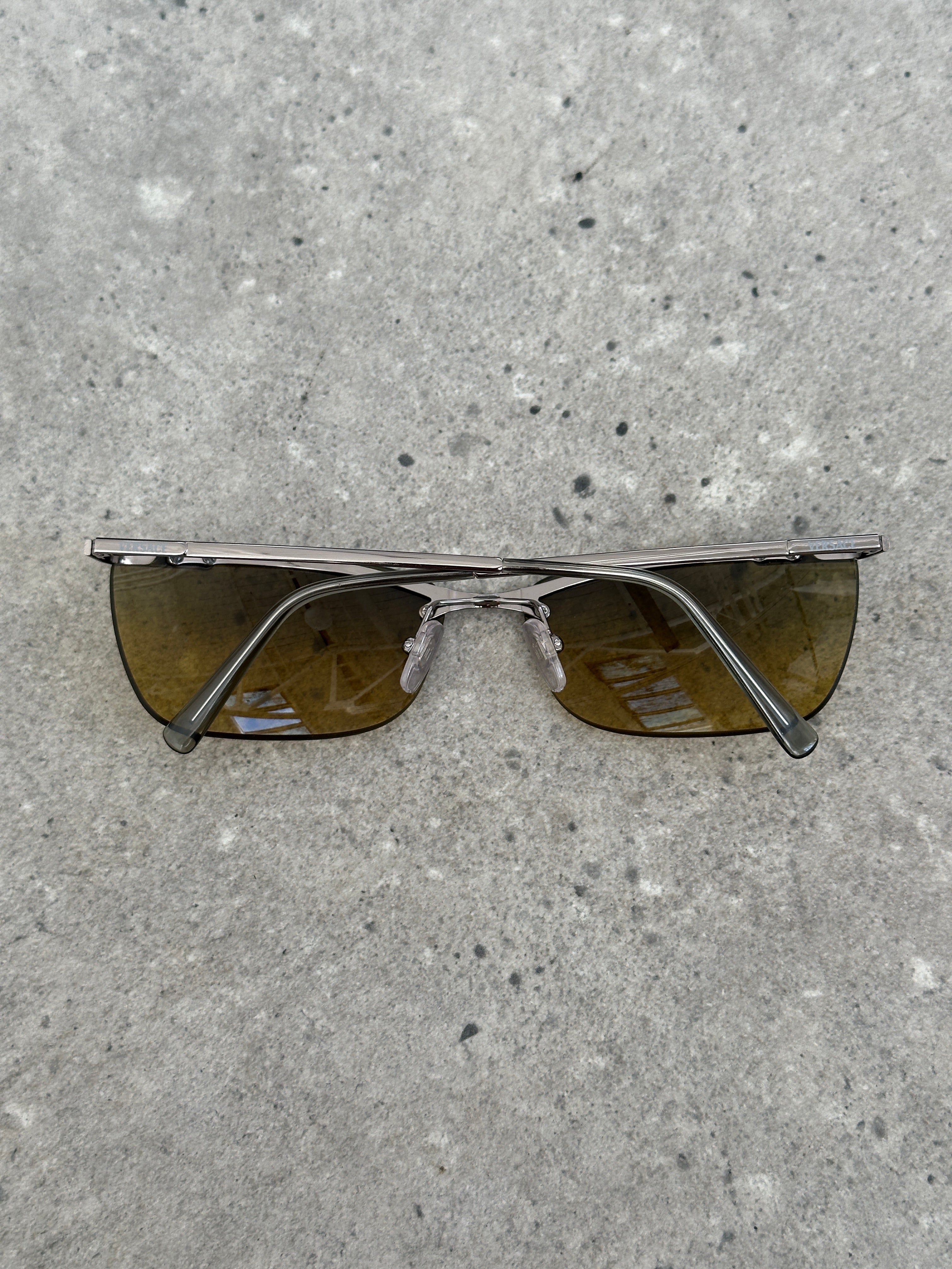 Versace 2000s Rimless Rectangular Sunglasses