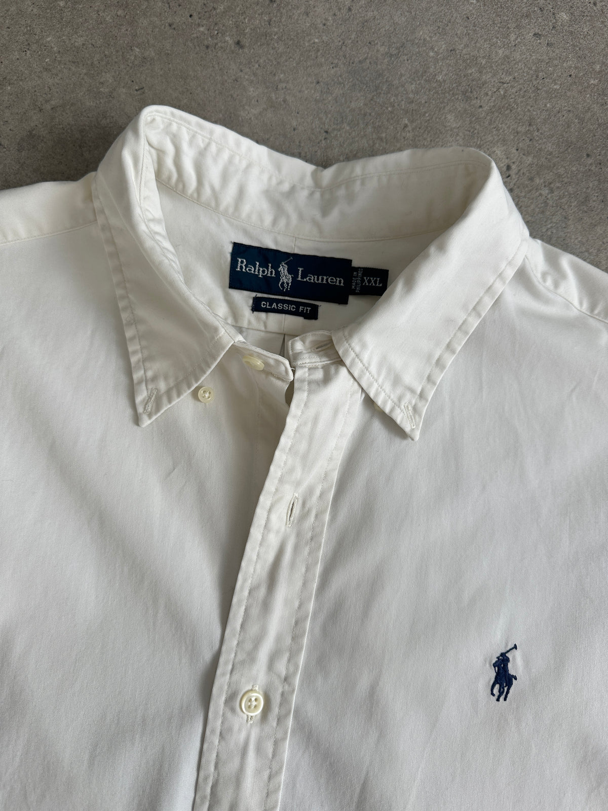 Ralph Lauren 2000s Pure Cotton Logo Shirt - XXL