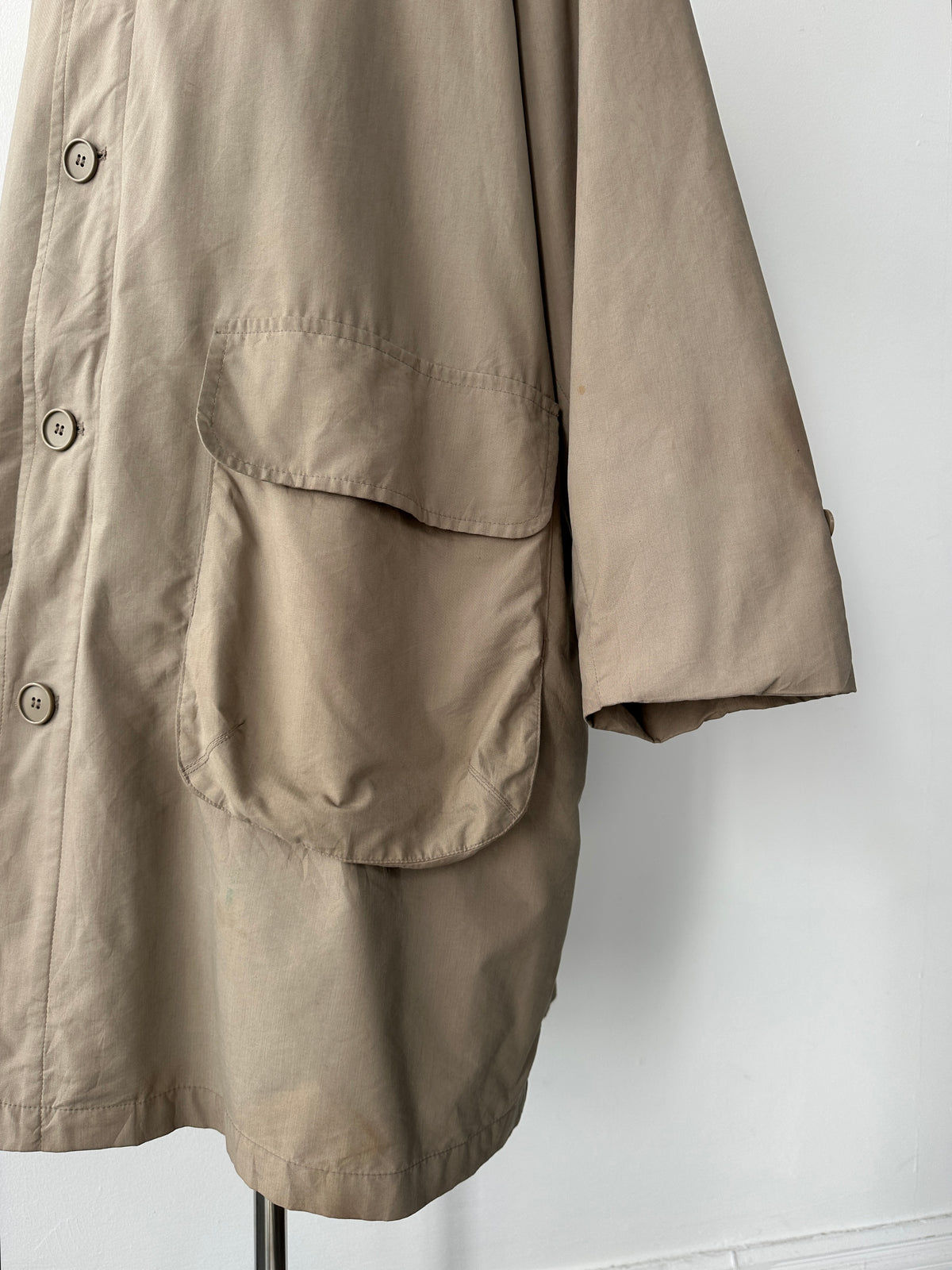 Christian Dior Monsieur 1990s Leather Collar Trench - XXL