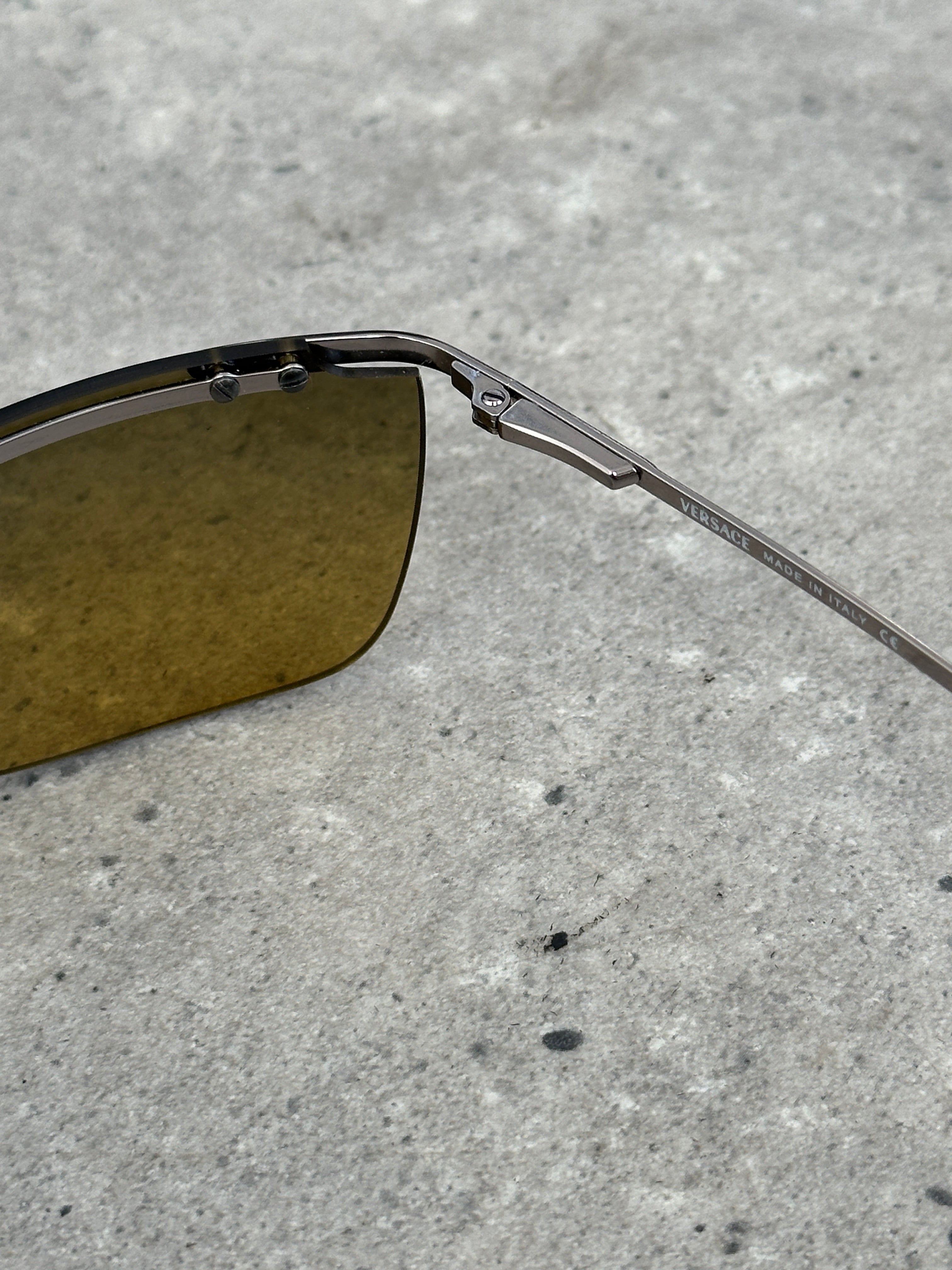 Versace 2000s Rimless Rectangular Sunglasses