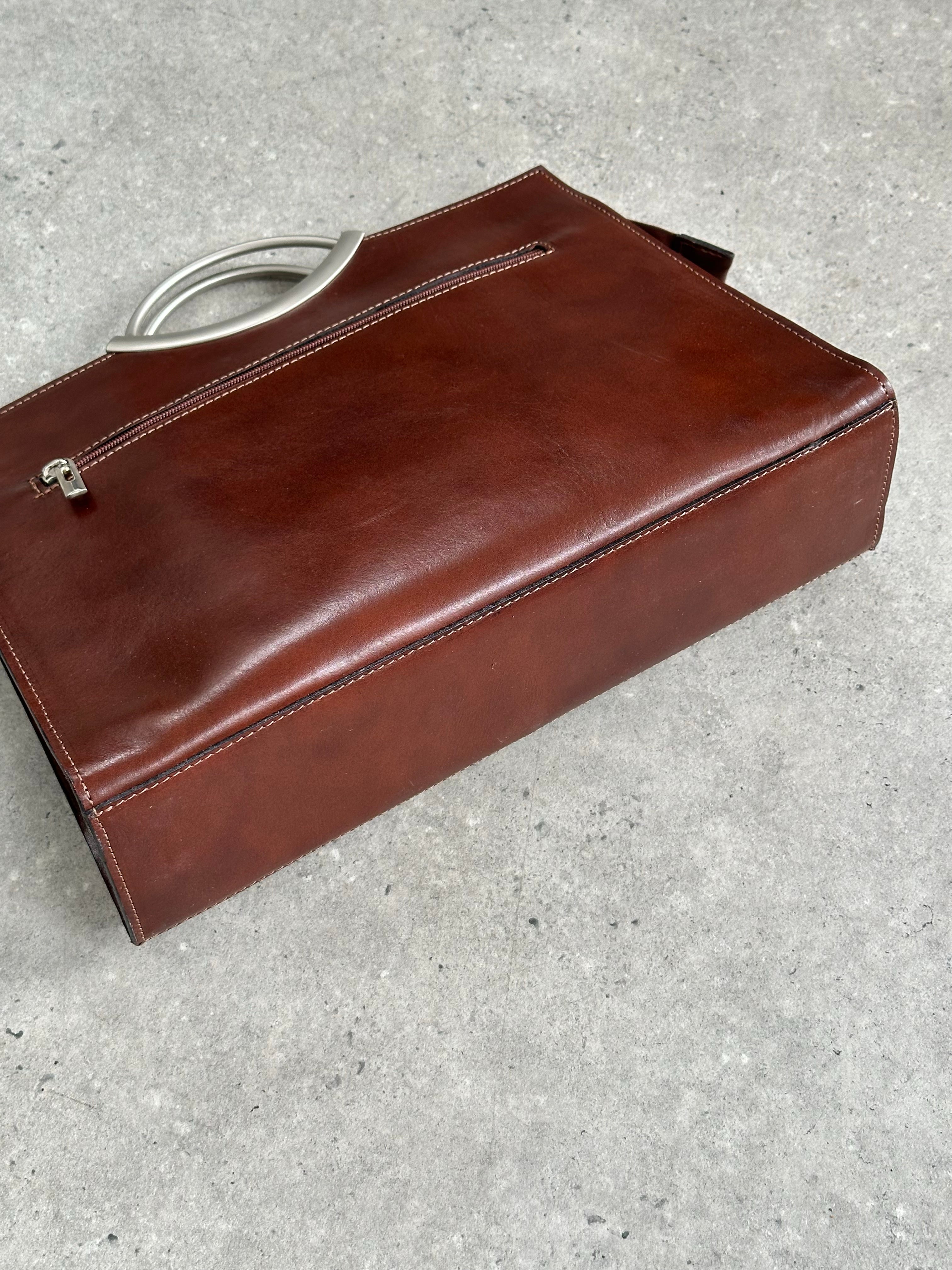 Italian Vintage 1990s Leather Crossbody Bag