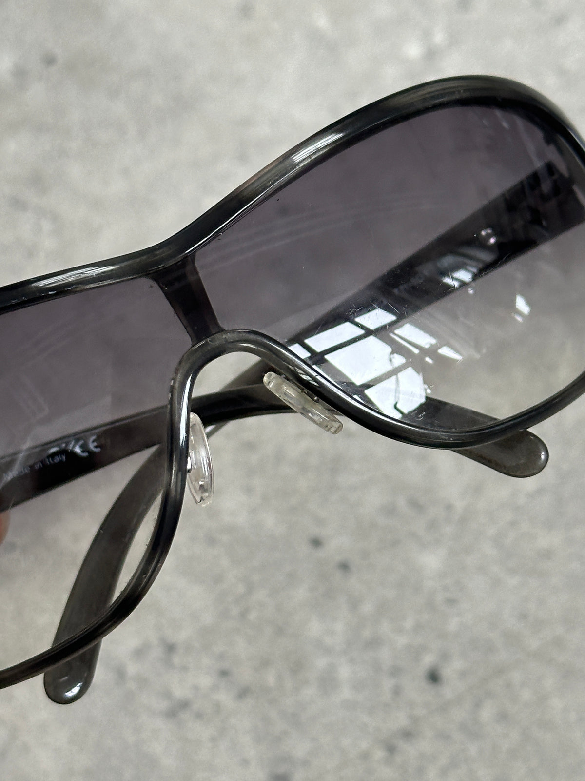 Prada 2000s Wraparound Shield Sunglasses