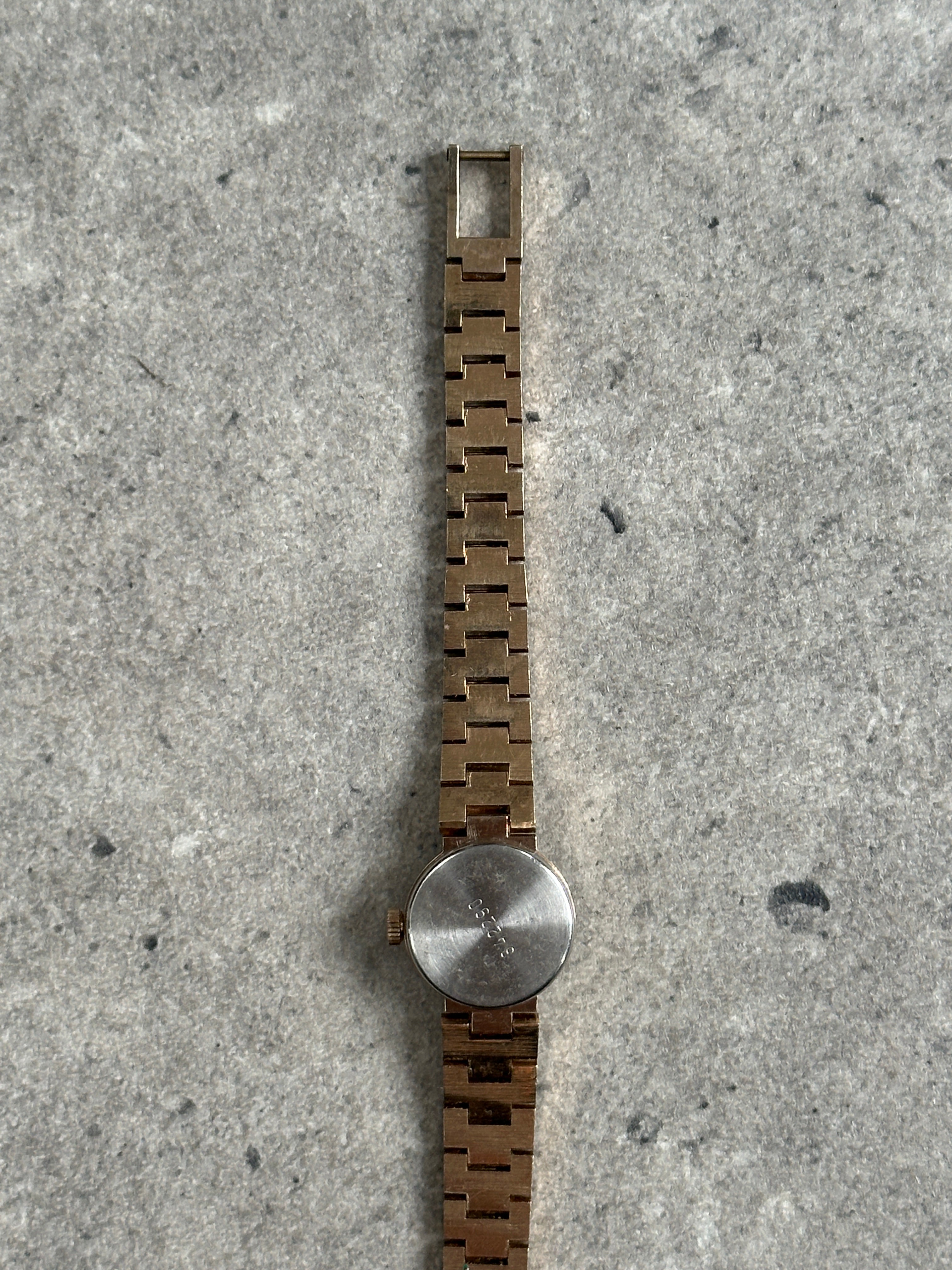 Regus 1970s Swiss Jewel Gold Tone Mechanical Watch