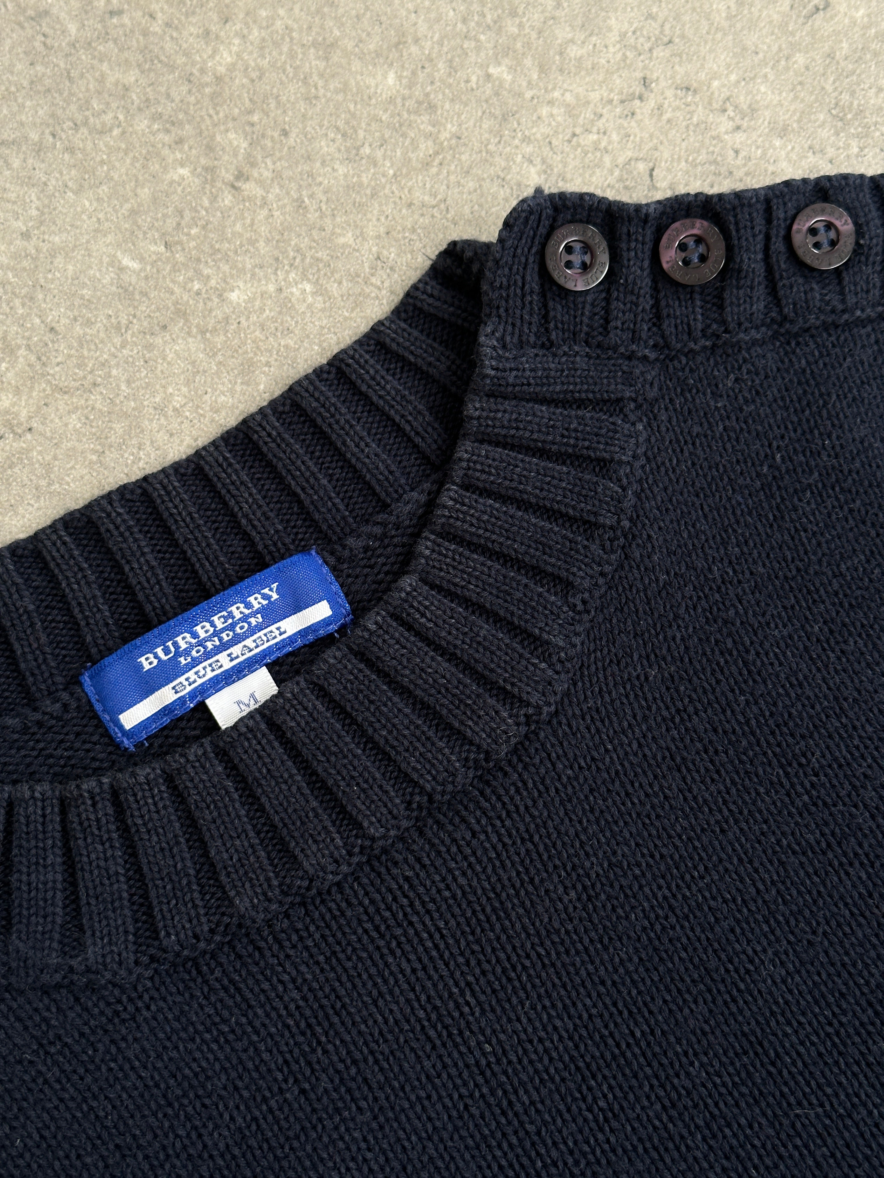 Burberry Blue Label Pure Cotton Knit Jumper - XS-S