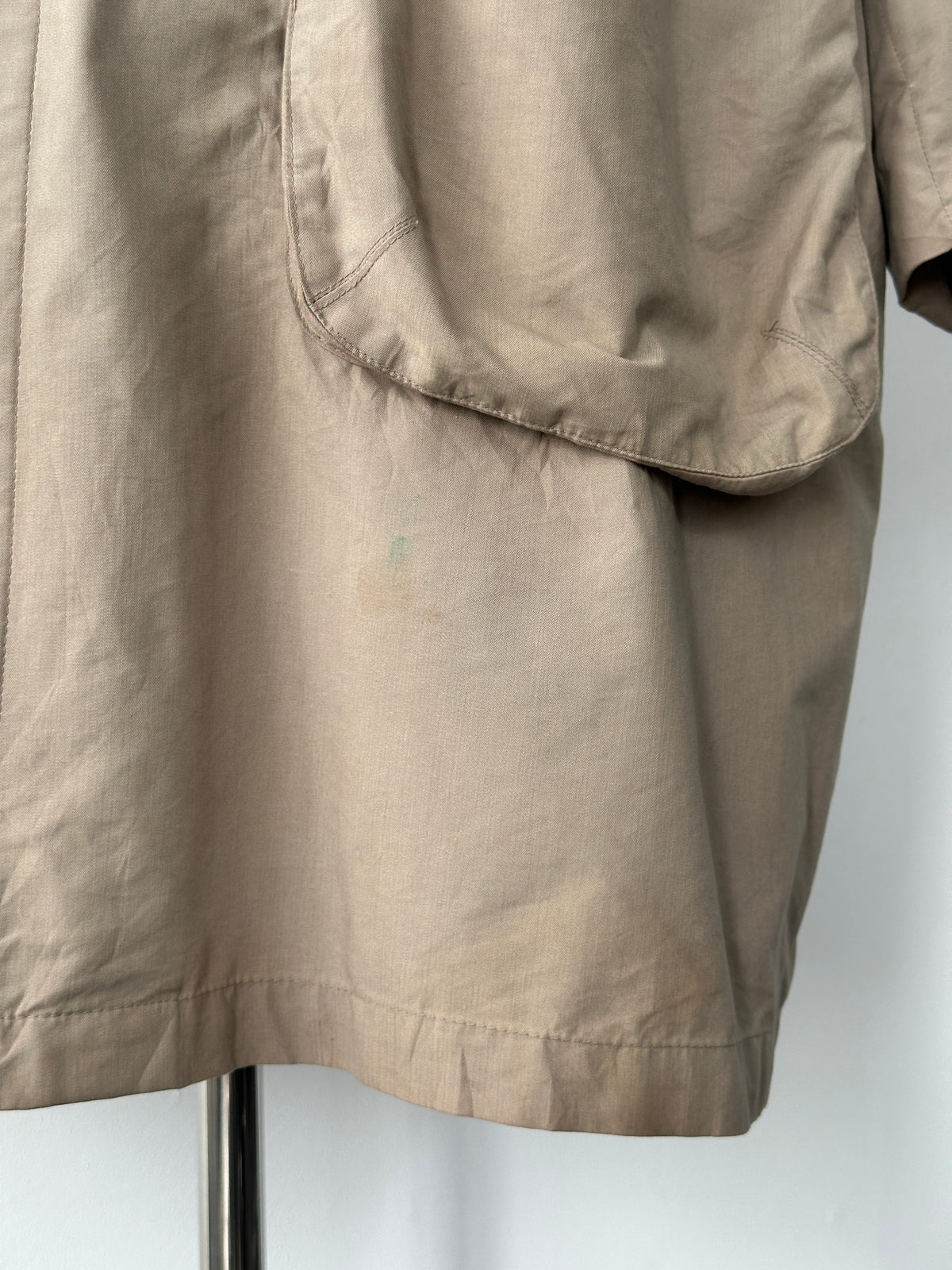 Christian Dior Monsieur 1990s Leather Collar Trench - XXL