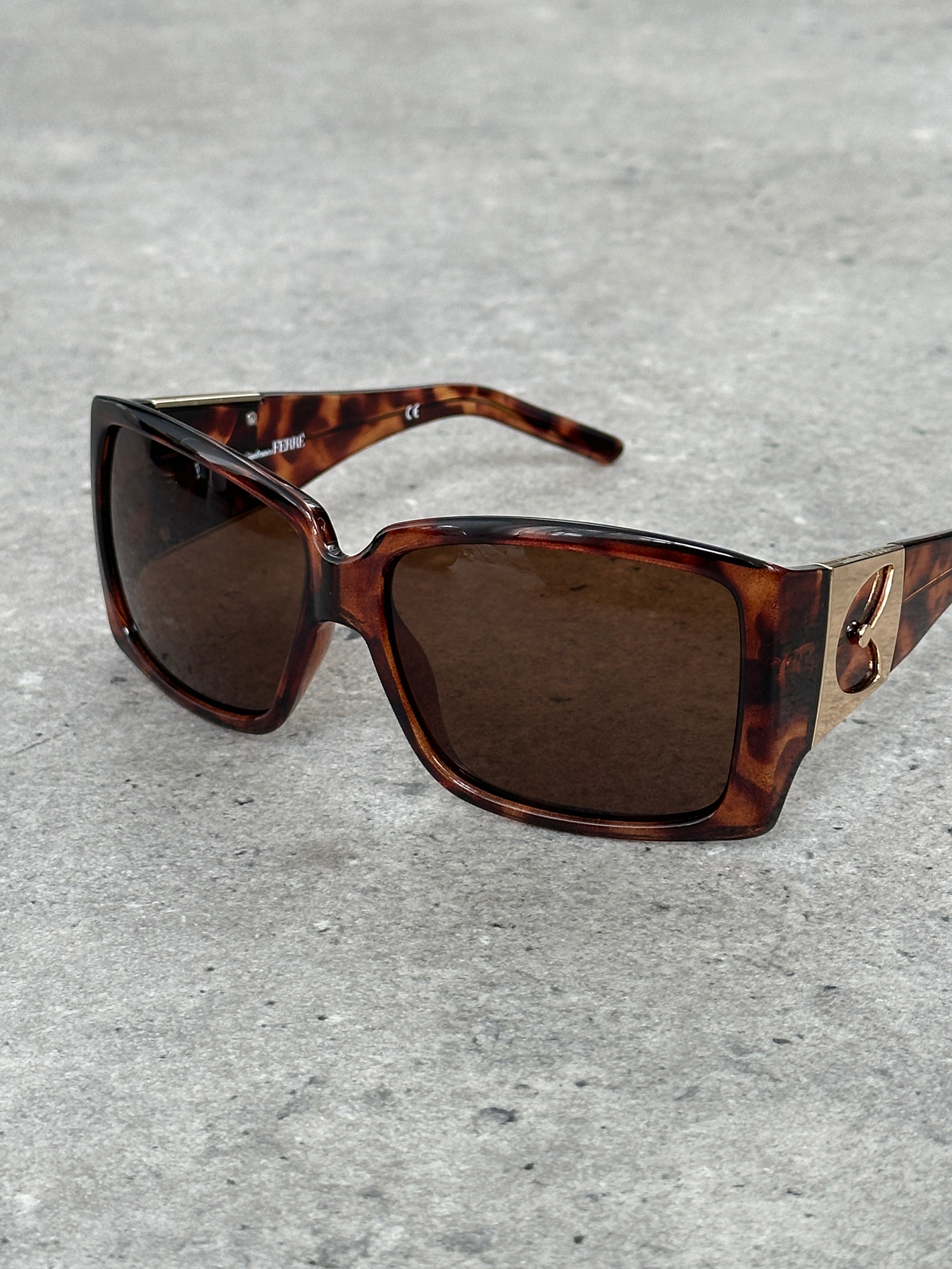 Gianfranco Ferre 1990s Oversized Square Logo Sunglasses