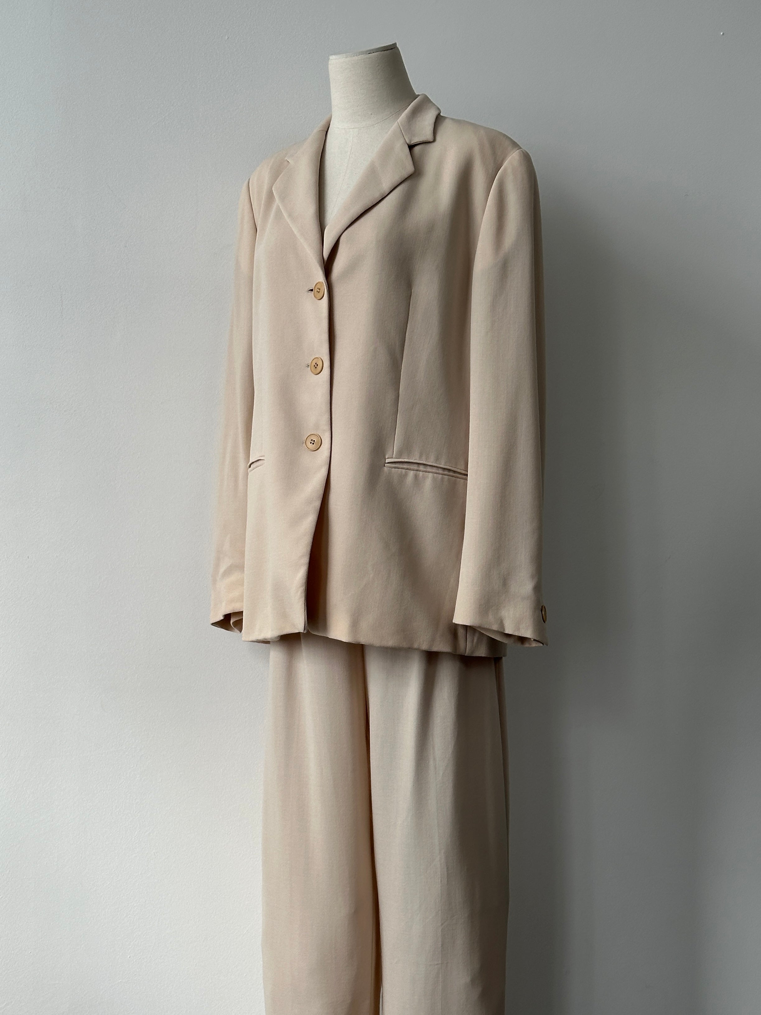 Mani 1990s Pure Wool Single Breasted Suit - L/W30