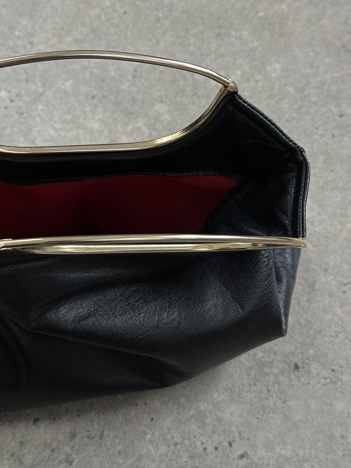 Vintage 1990s Leather Hand Bag