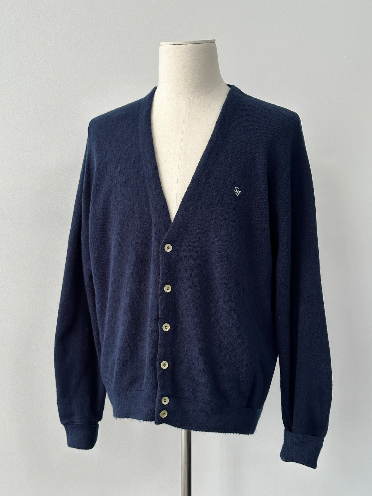 Christian Dior Monsieur 1990s Knit Logo Cardigan - M