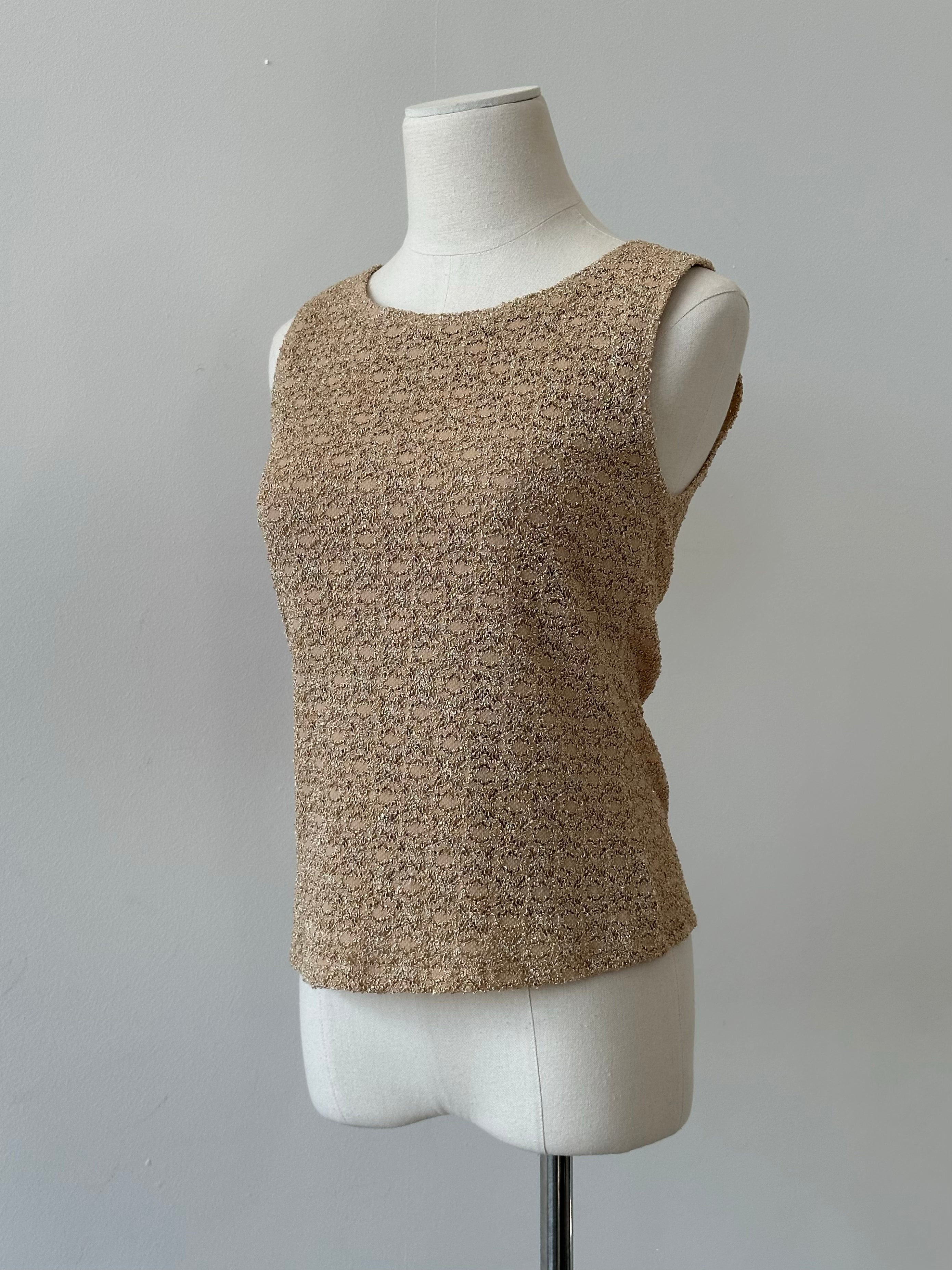 USA Vintage 1990s Sleeveless Knit Top - M