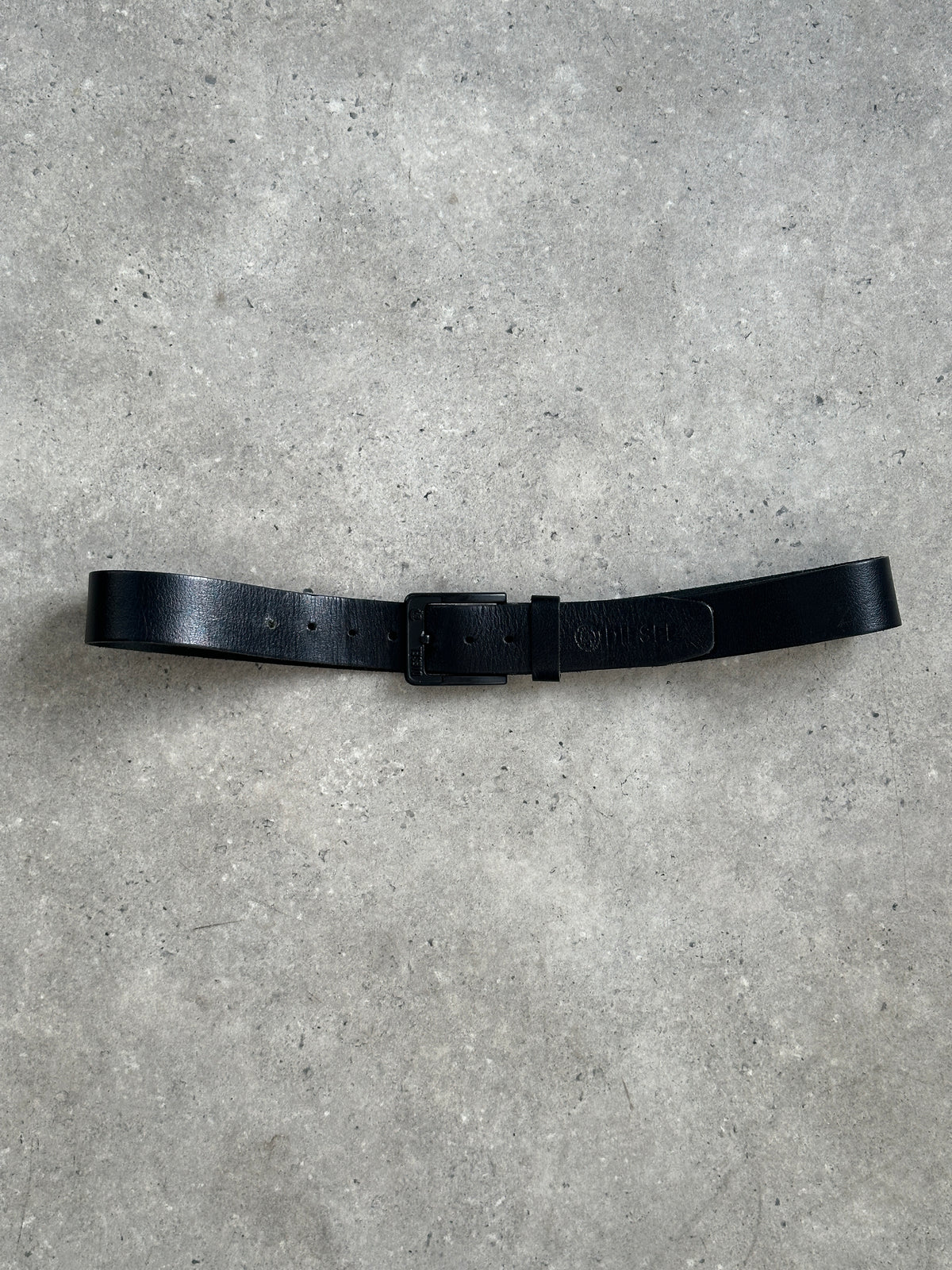 Diesel 1990s Leather Logo Belt - W36-43