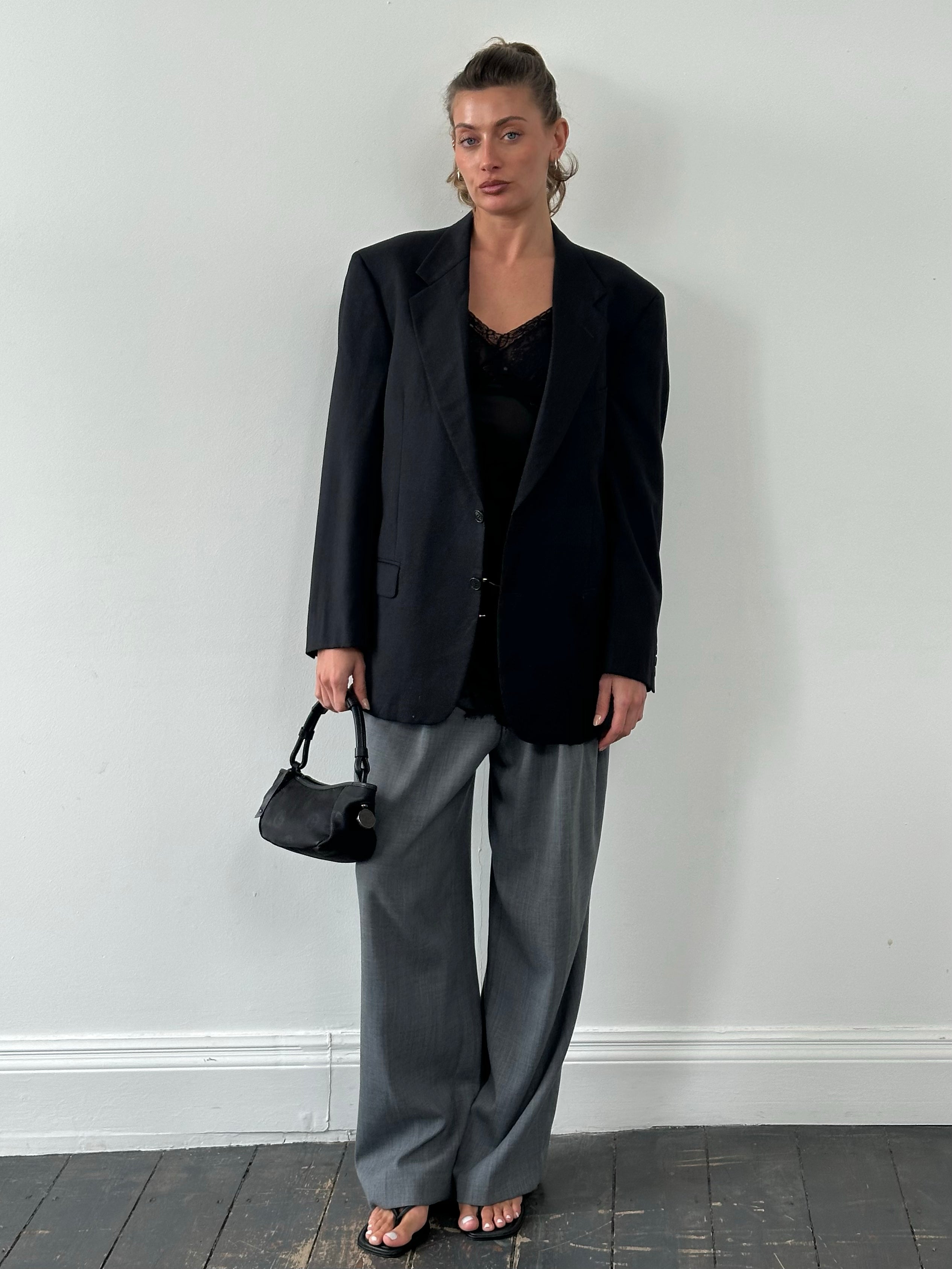 Christian Dior Monsieur 1990s Pure Wool Single Breasted Blazer - XL