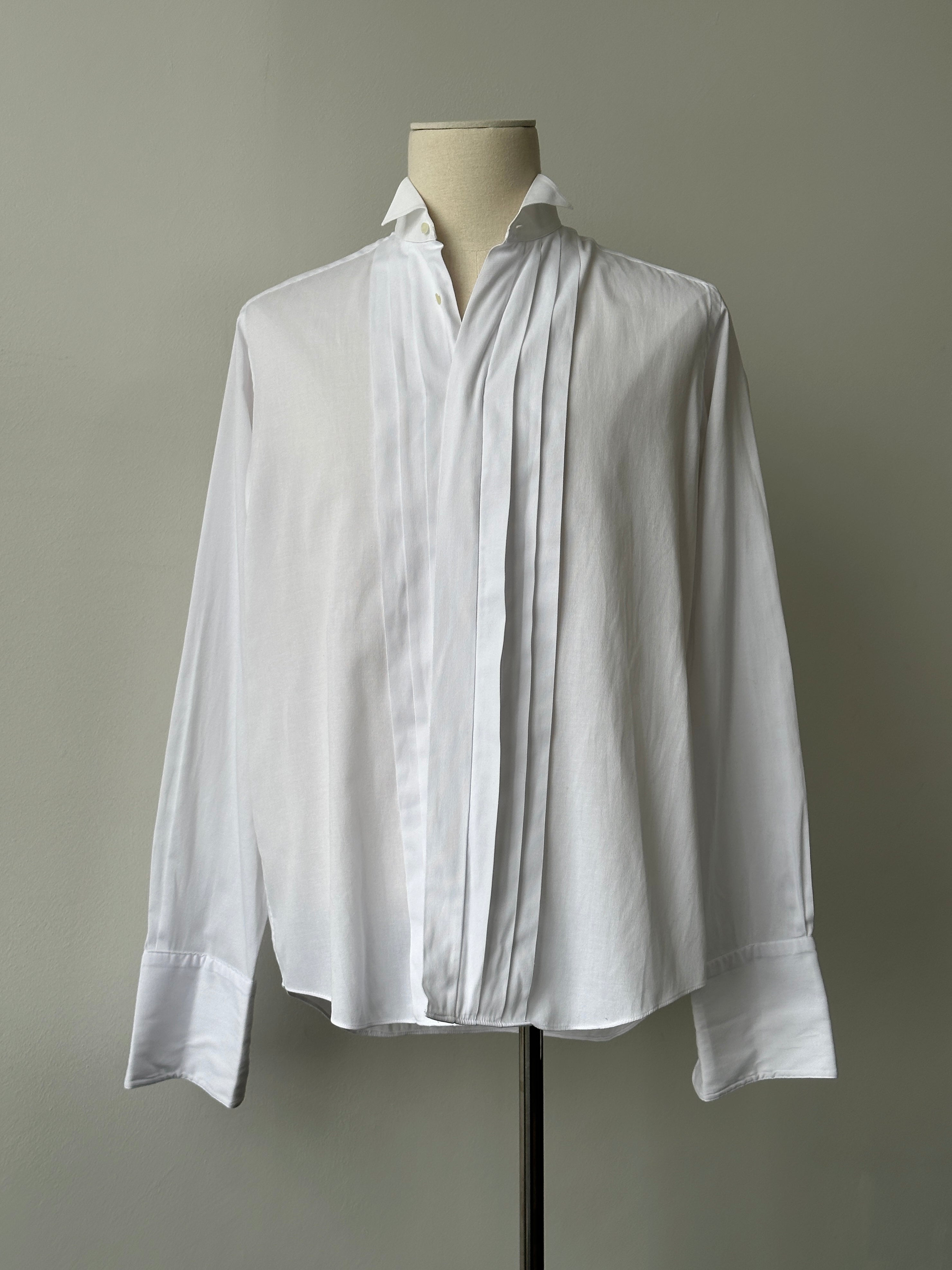 Christian Dior Monsieur 1990s Cotton Tuxedo Shirt - L