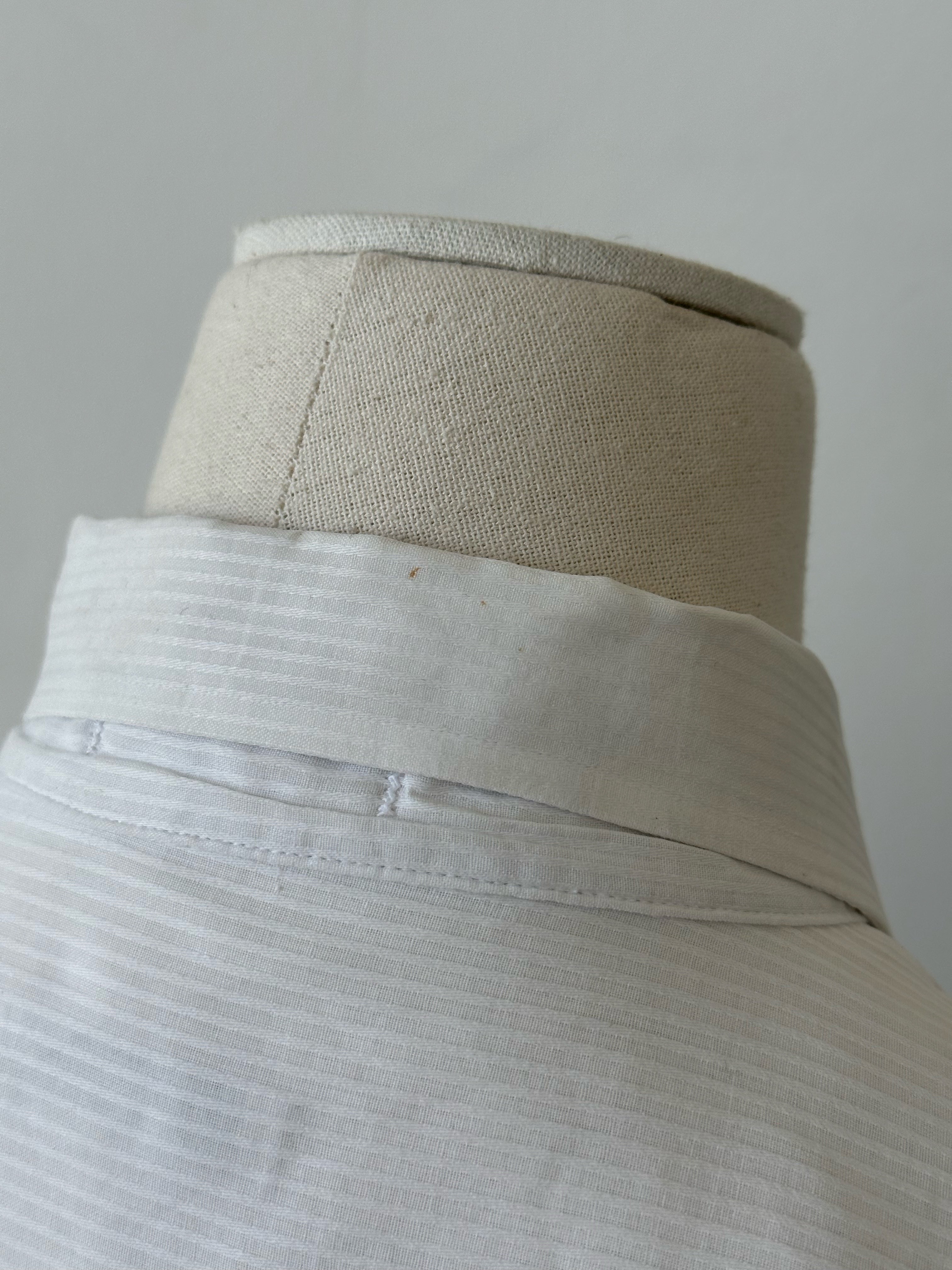 Christian Dior 1990s Cotton Striped Logo Shirt - L